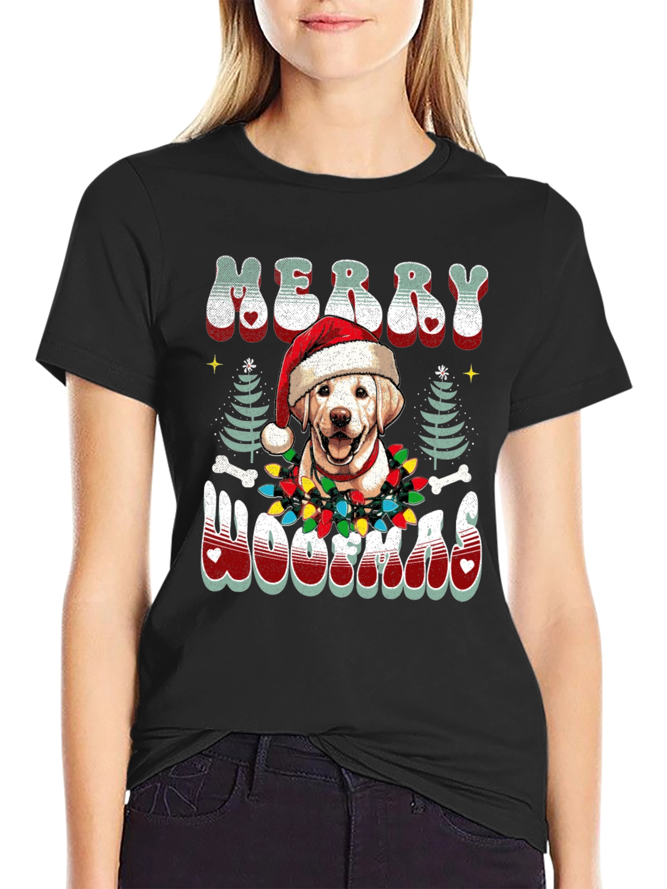Merry Woofmas Dog Christmas T-Shirt