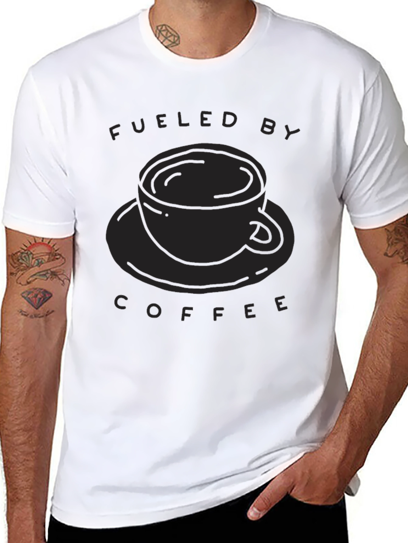 Fueled By Coffee T-Shirt - Black