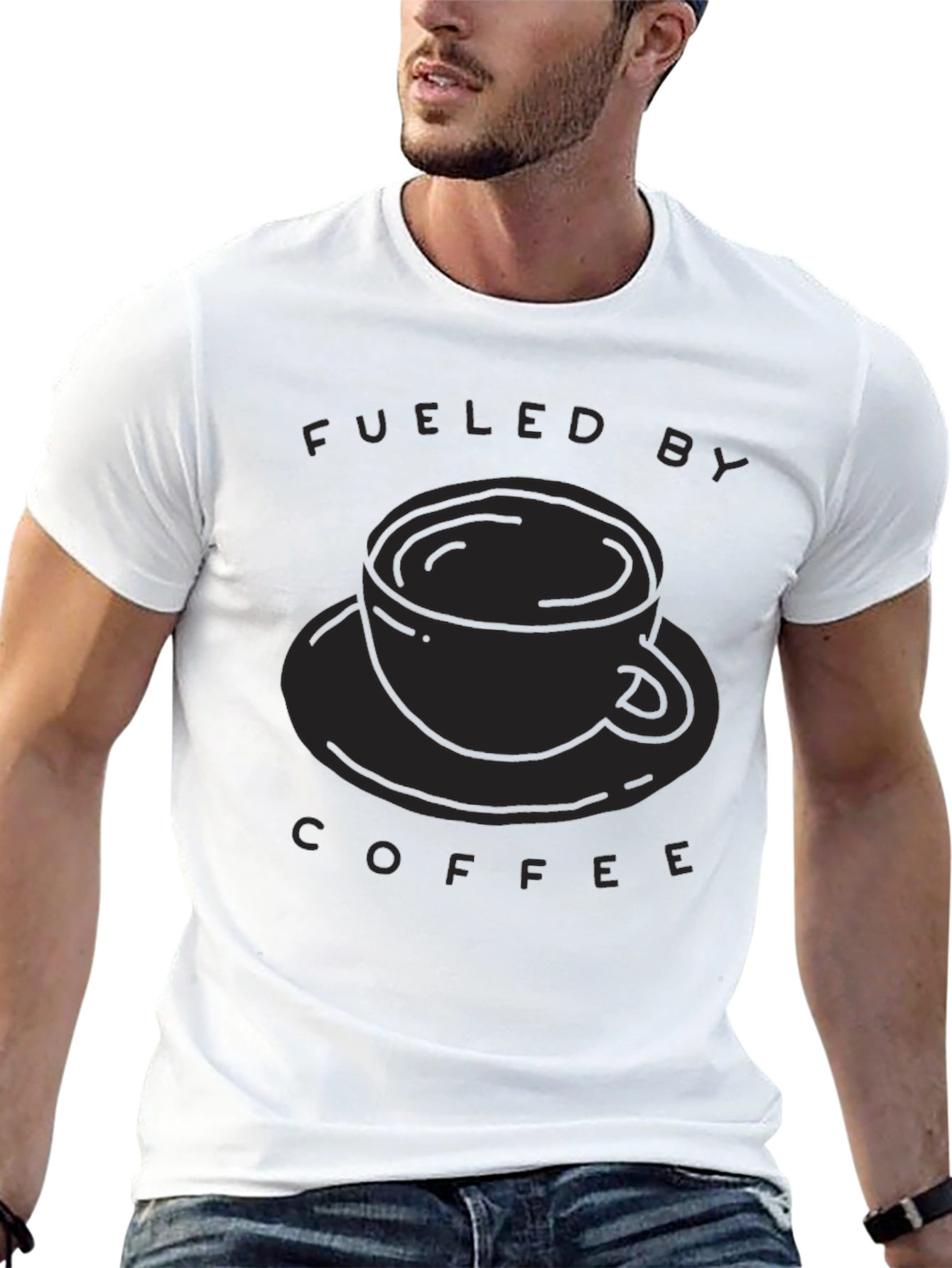 Fueled By Coffee T-Shirt - Black
