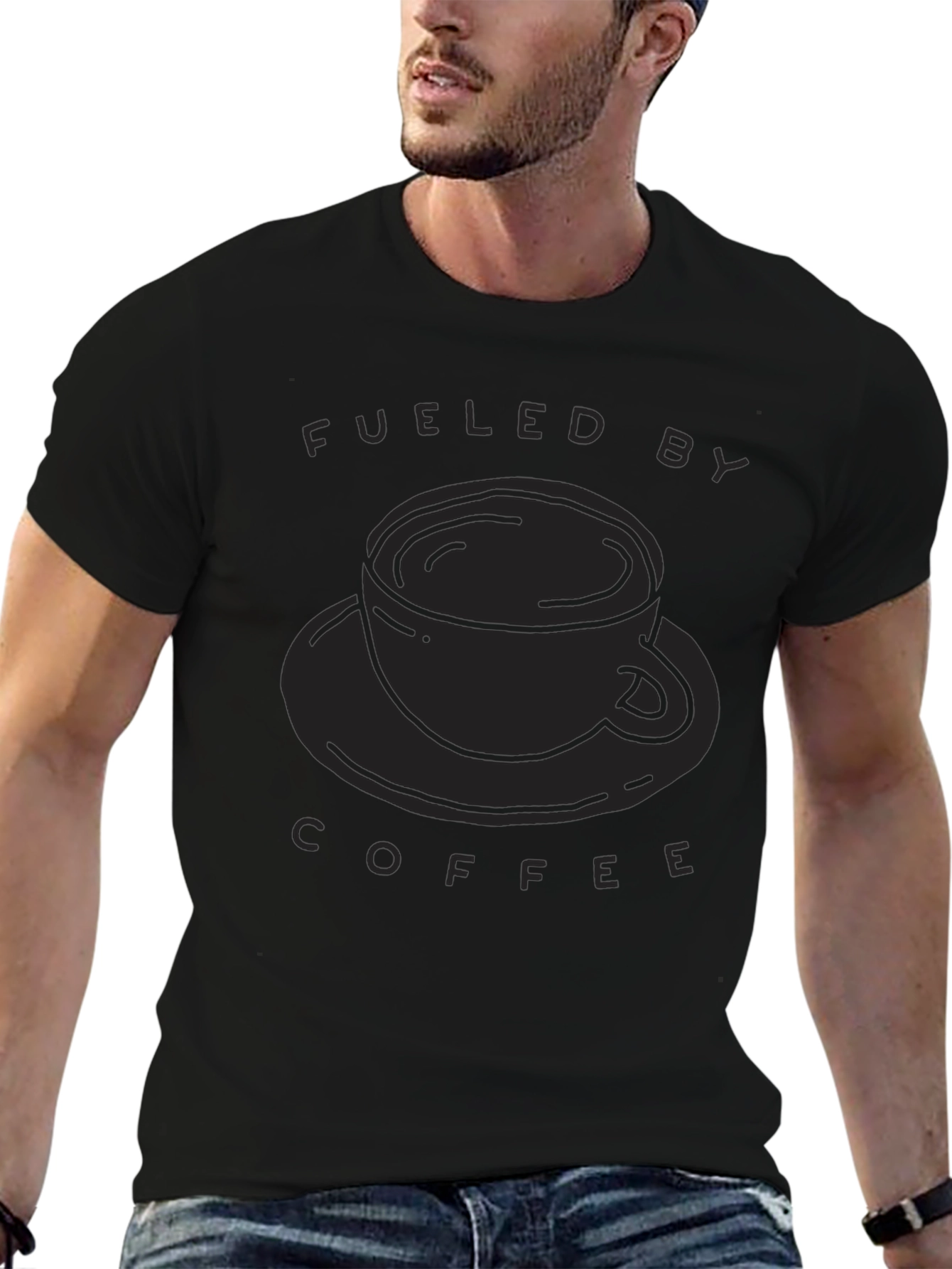Fueled By Coffee T-Shirt - Black