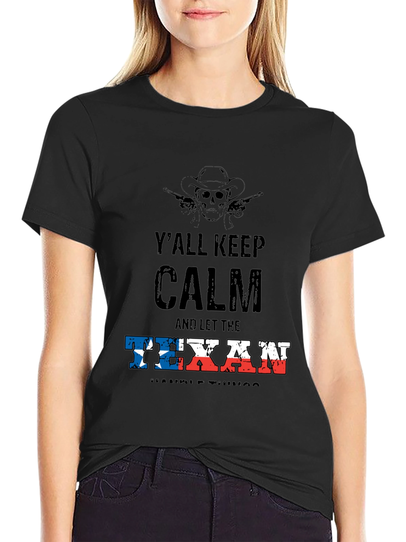 Yall Keep Calm Texan T-Shirt