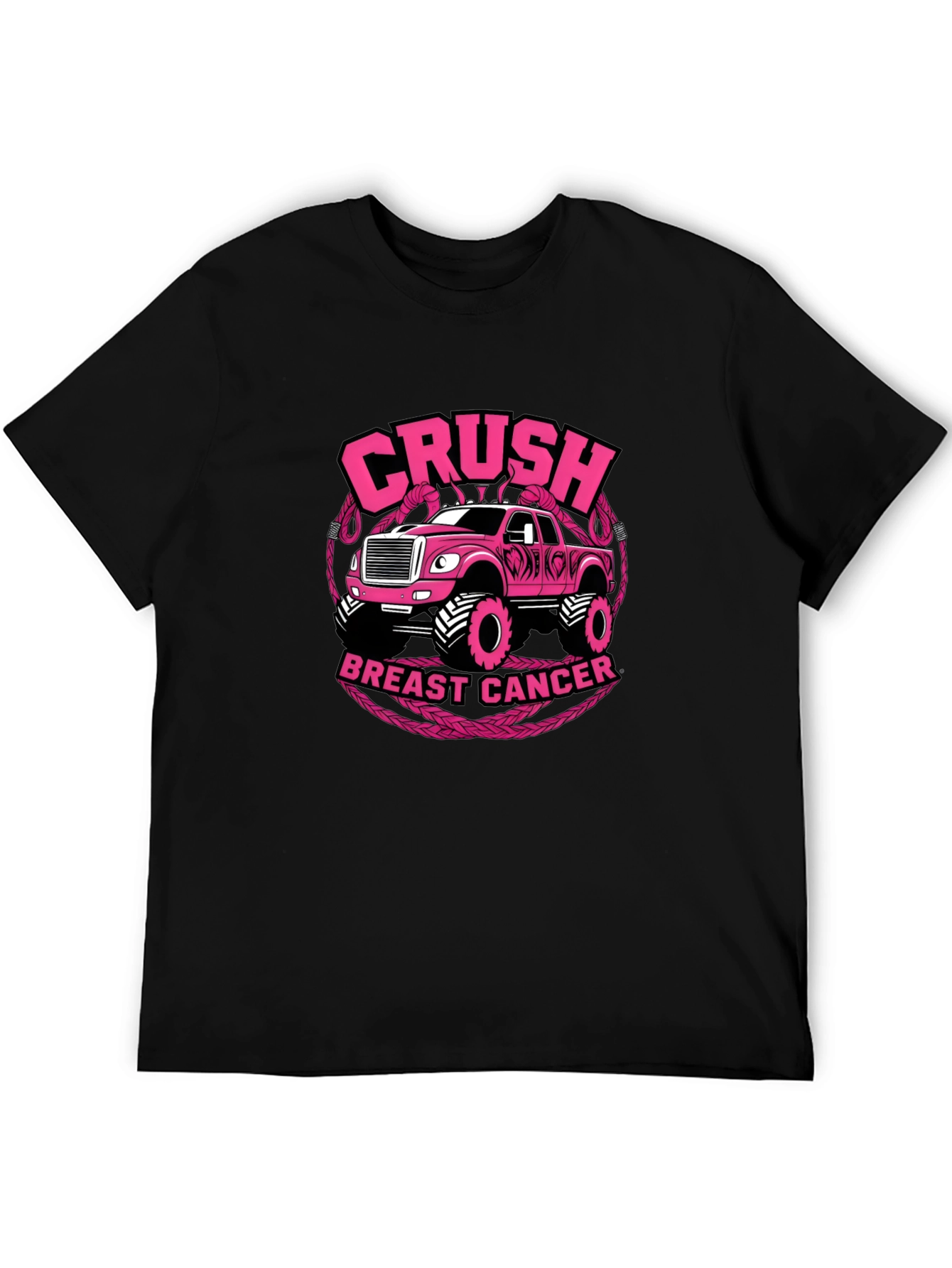 Crush Breast Cancer Truck T-Shirt