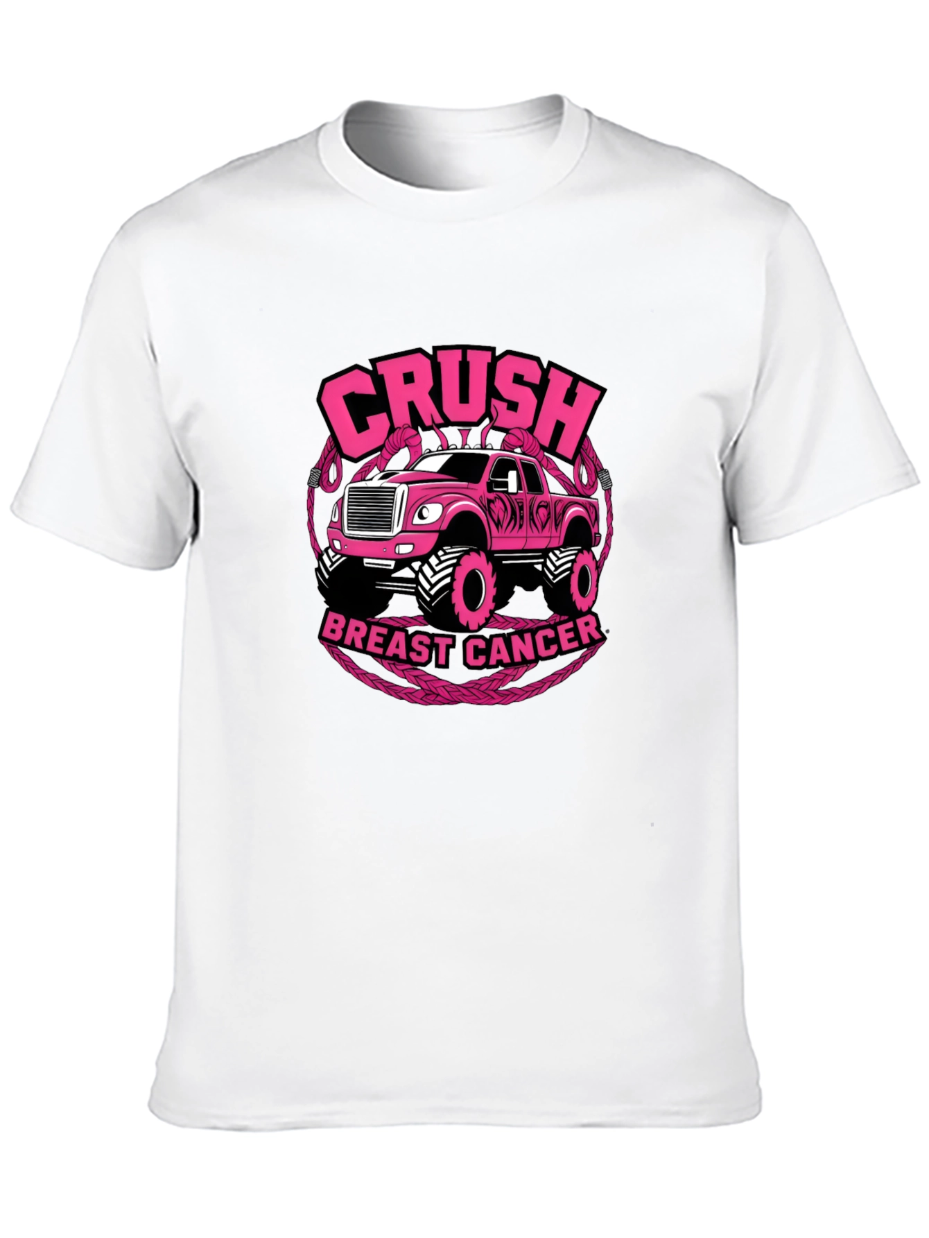 Crush Breast Cancer Truck T-Shirt