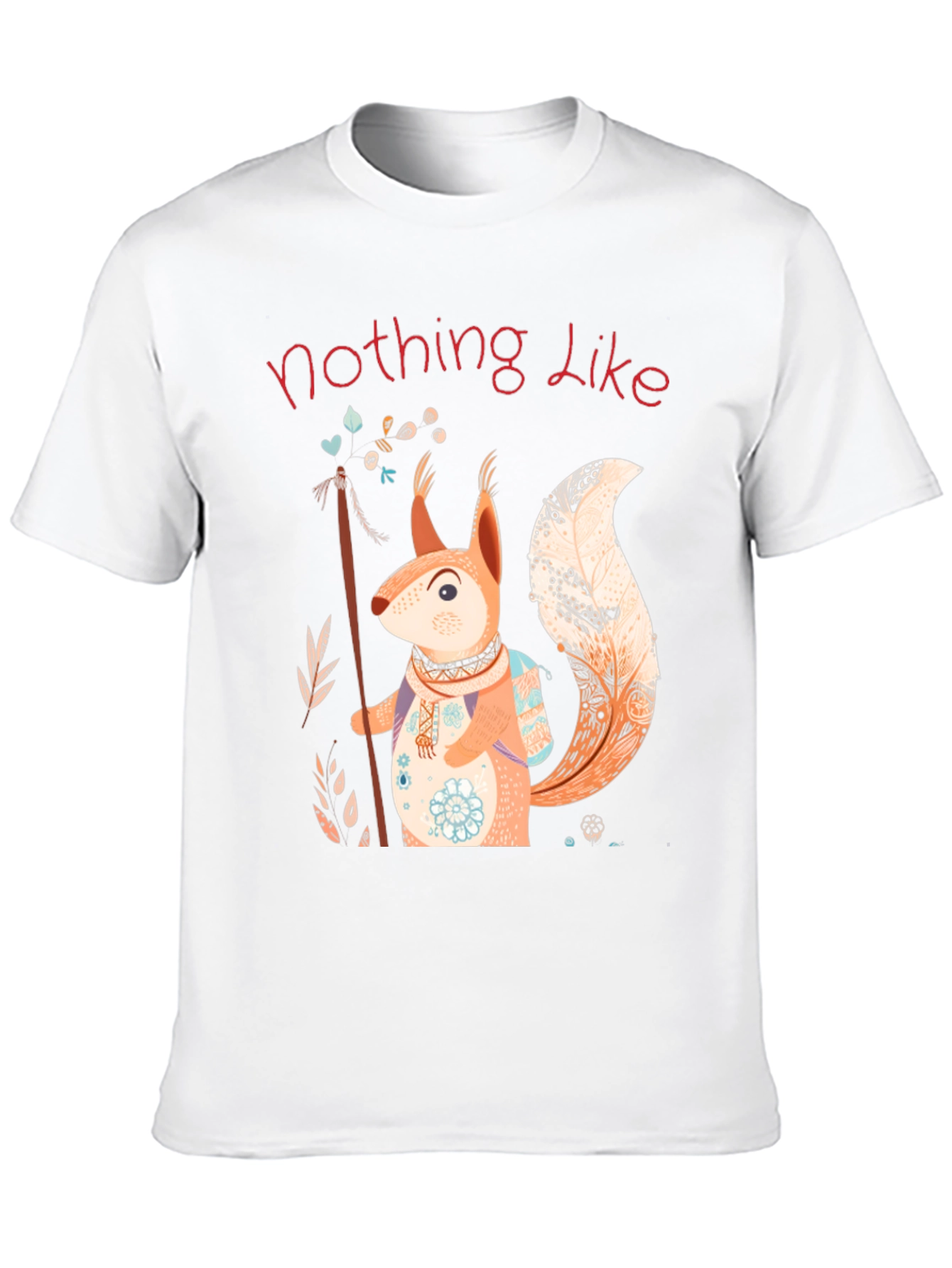Squirrel Design T-Shirt - Nature Lover Tee