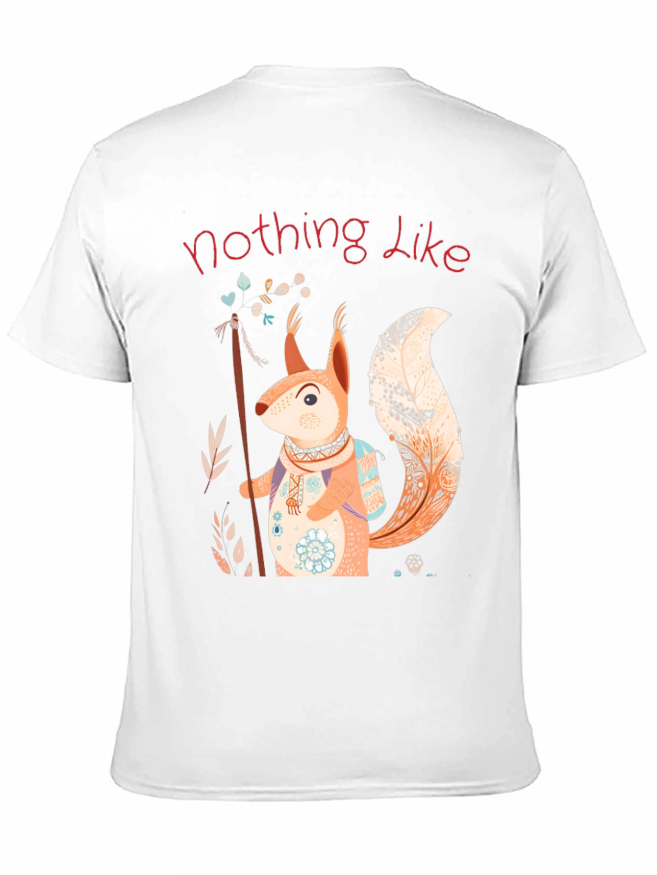 Squirrel Design T-Shirt - Nature Lover Tee
