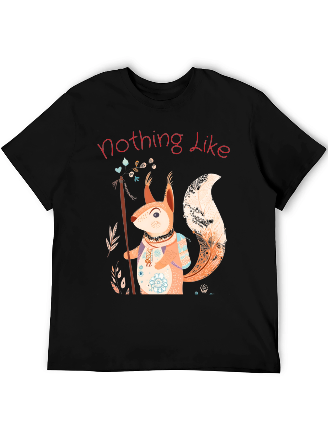 Squirrel Design T-Shirt - Nature Lover Tee