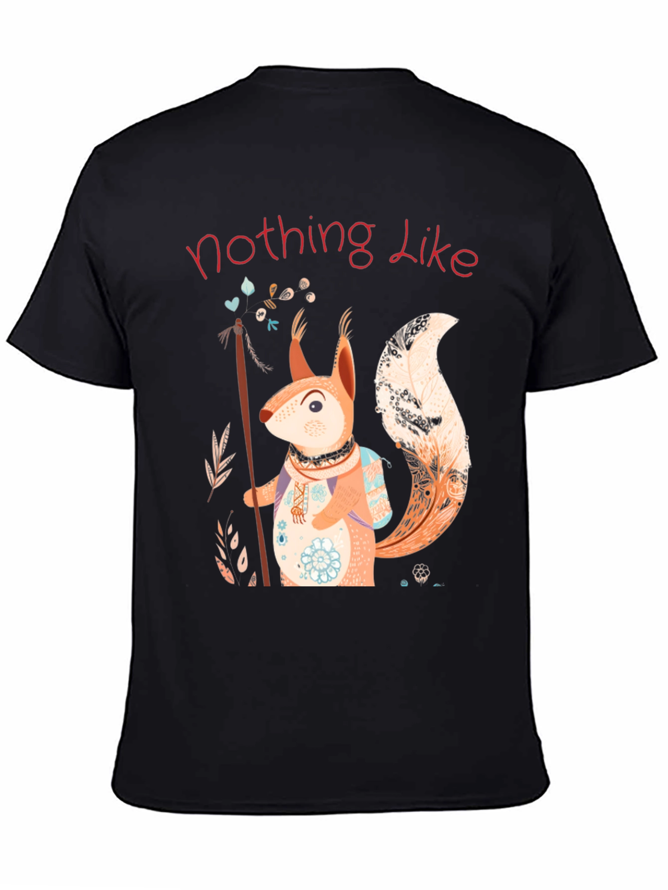 Squirrel Design T-Shirt - Nature Lover Tee