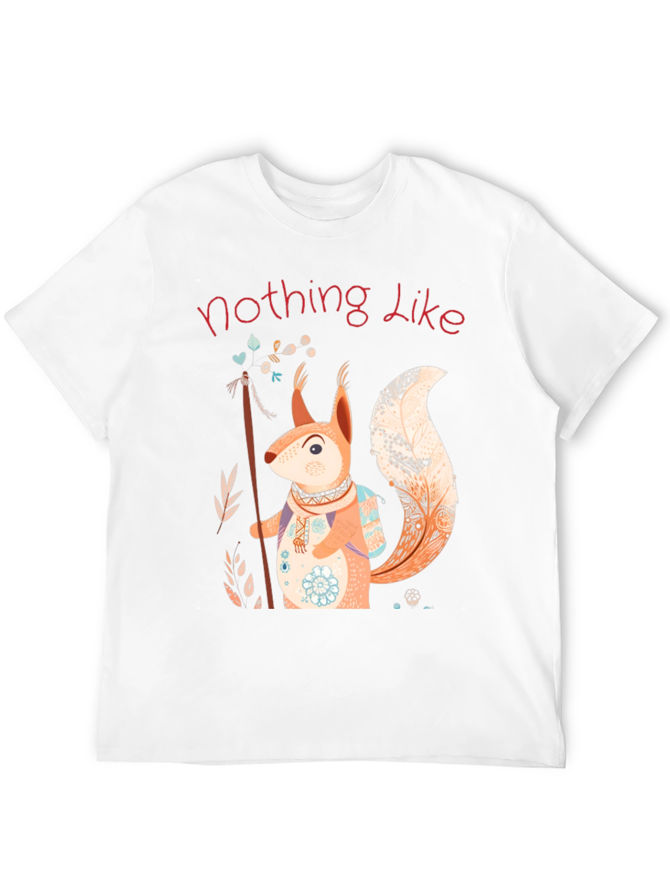 Squirrel Design T-Shirt - Nature Lover Tee
