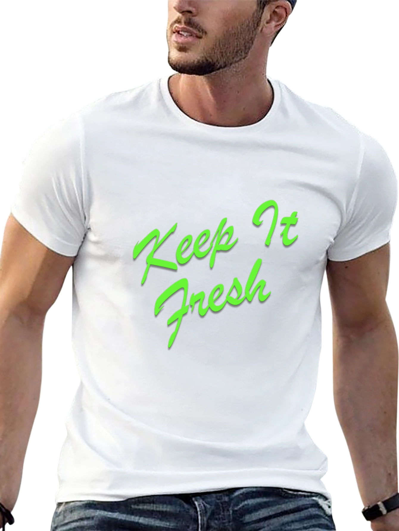 Keep It Fresh Black Graphic Tee