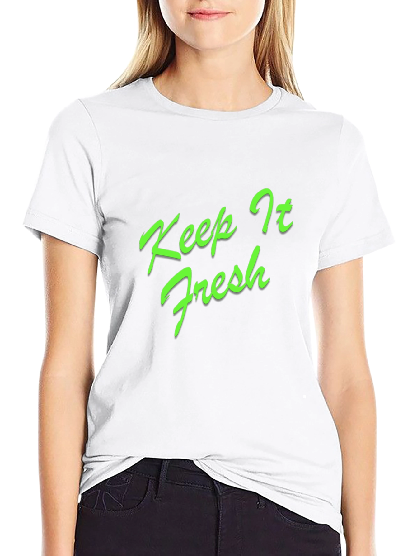 Keep It Fresh Black Graphic Tee