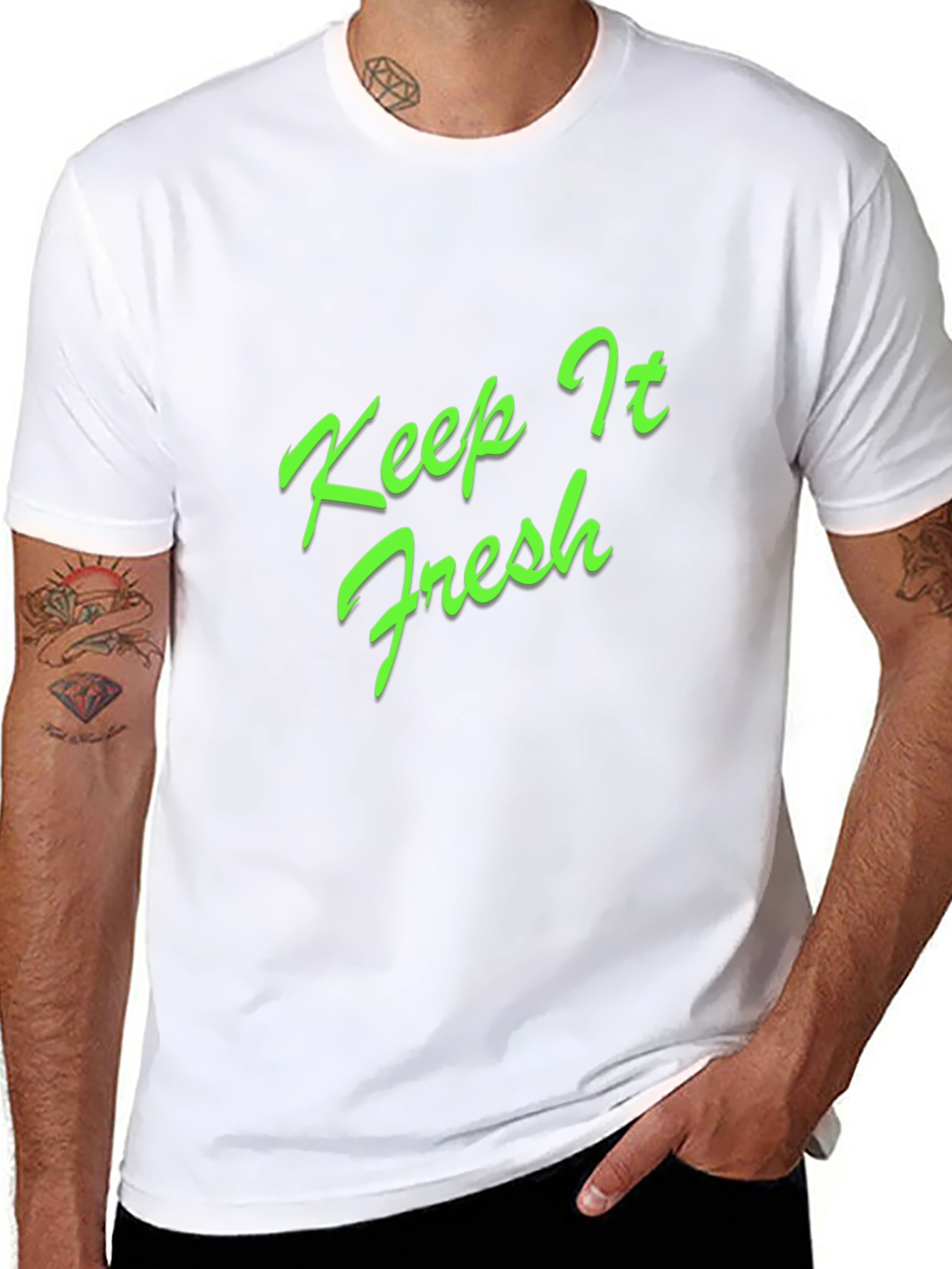 Keep It Fresh Black Graphic Tee