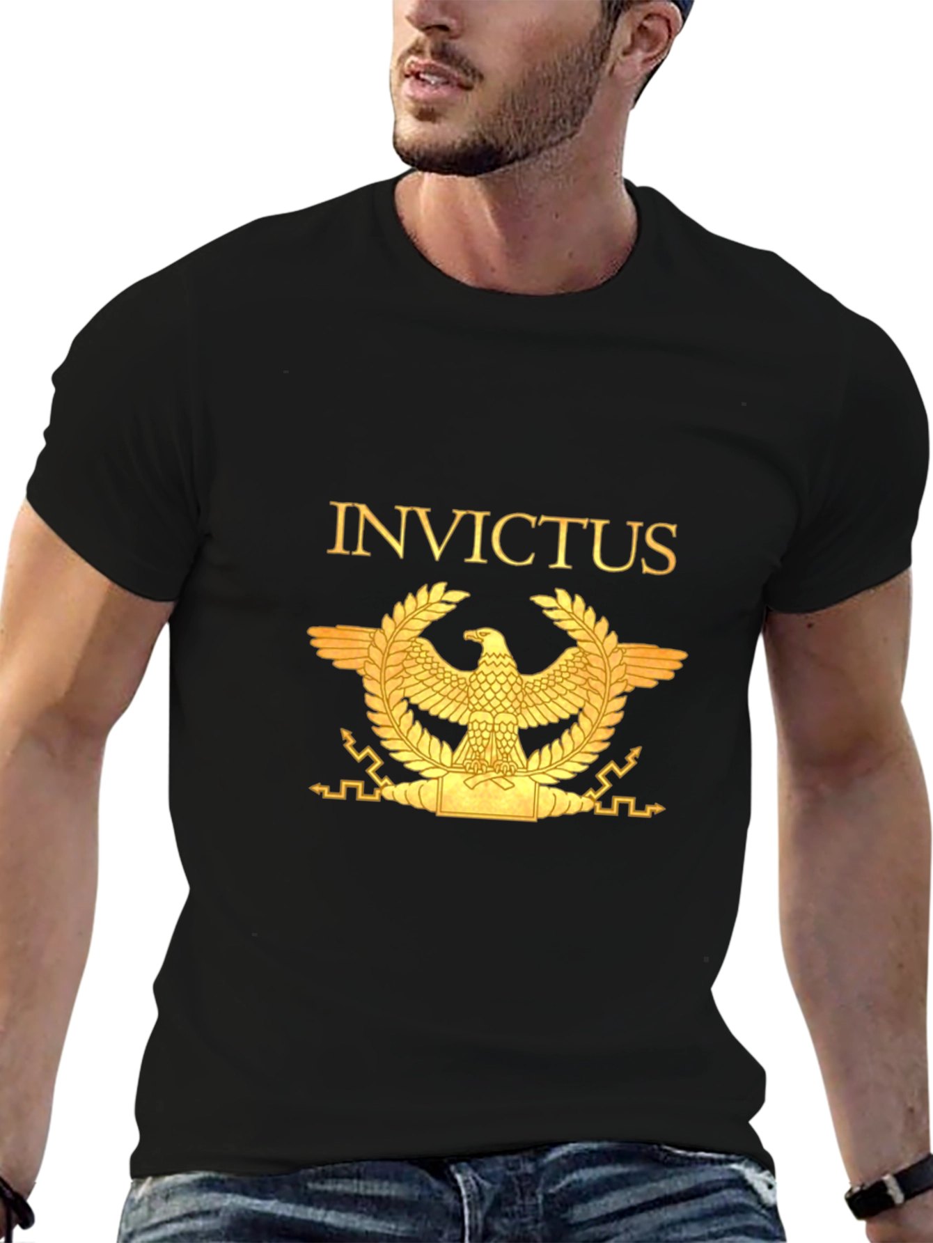 Invictus Eagle Graphic T-Shirt - Black