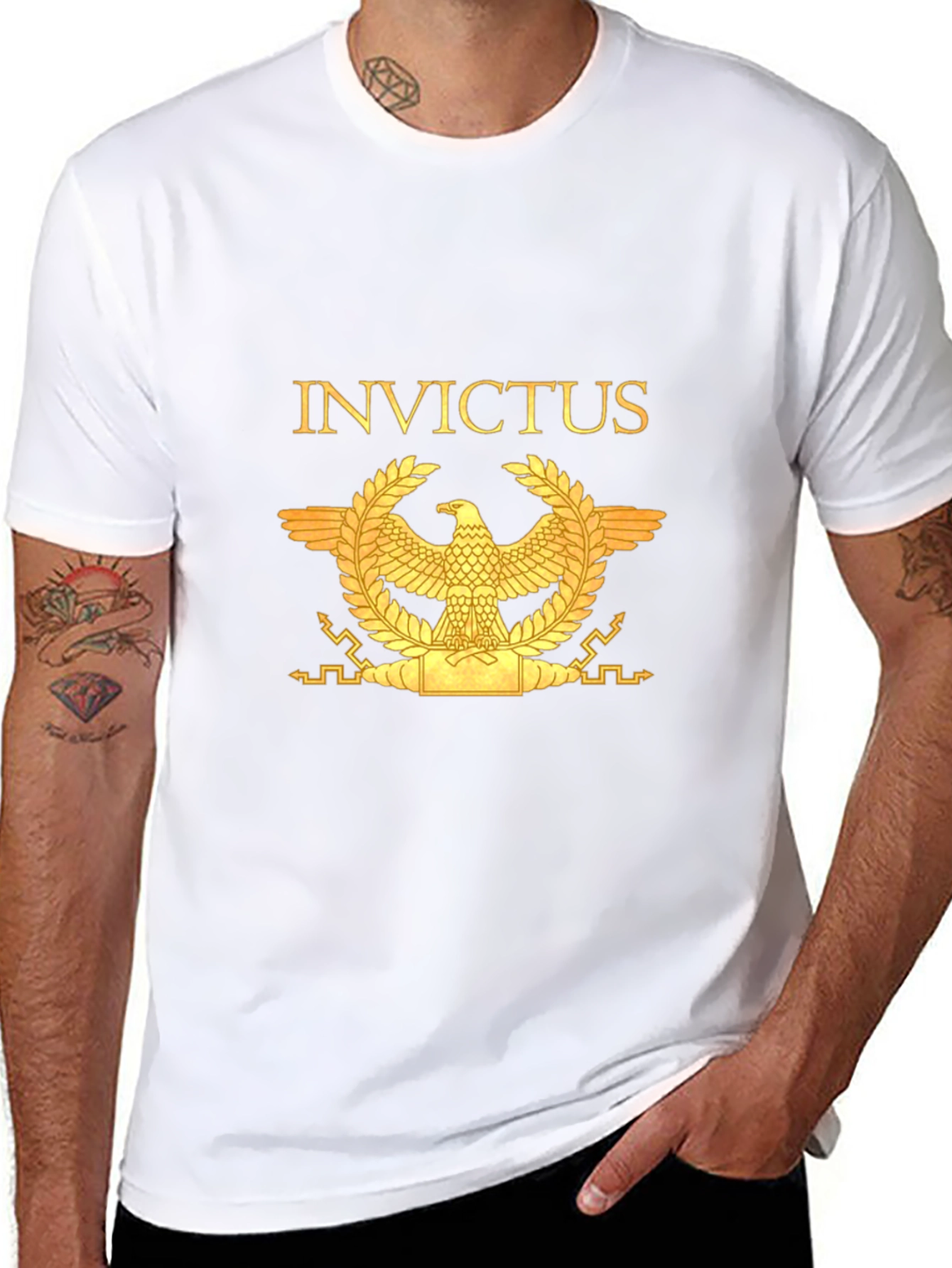 Invictus Eagle Graphic T-Shirt - Black