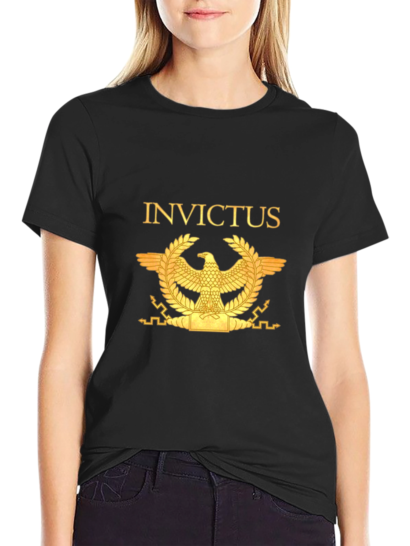 Invictus Eagle Graphic T-Shirt - Black