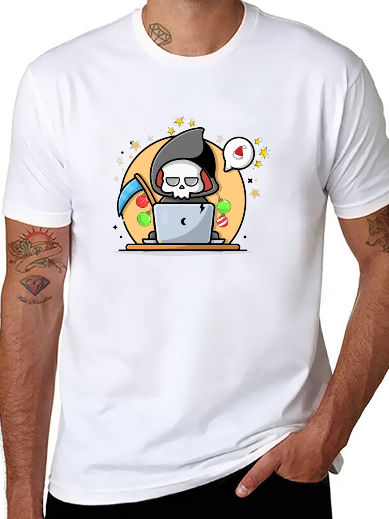 Grim Reaper Christmas T-Shirt