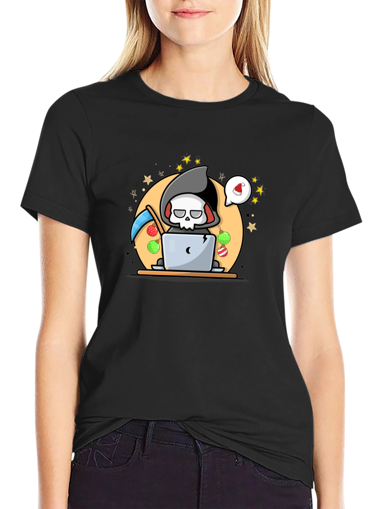 Grim Reaper Christmas T-Shirt