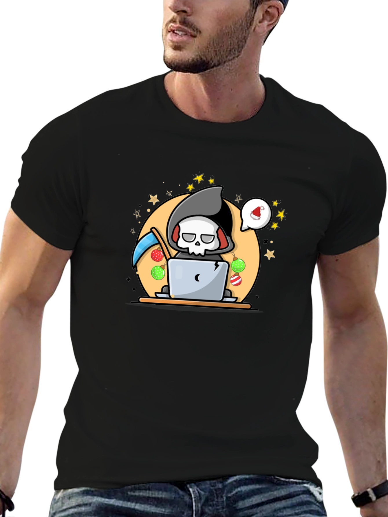 Grim Reaper Christmas T-Shirt