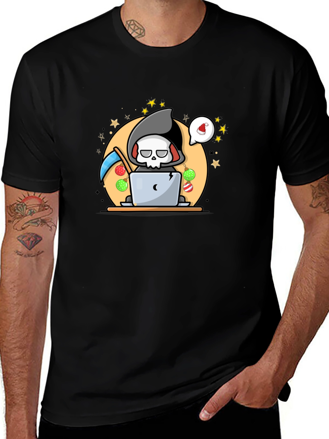 Grim Reaper Christmas T-Shirt