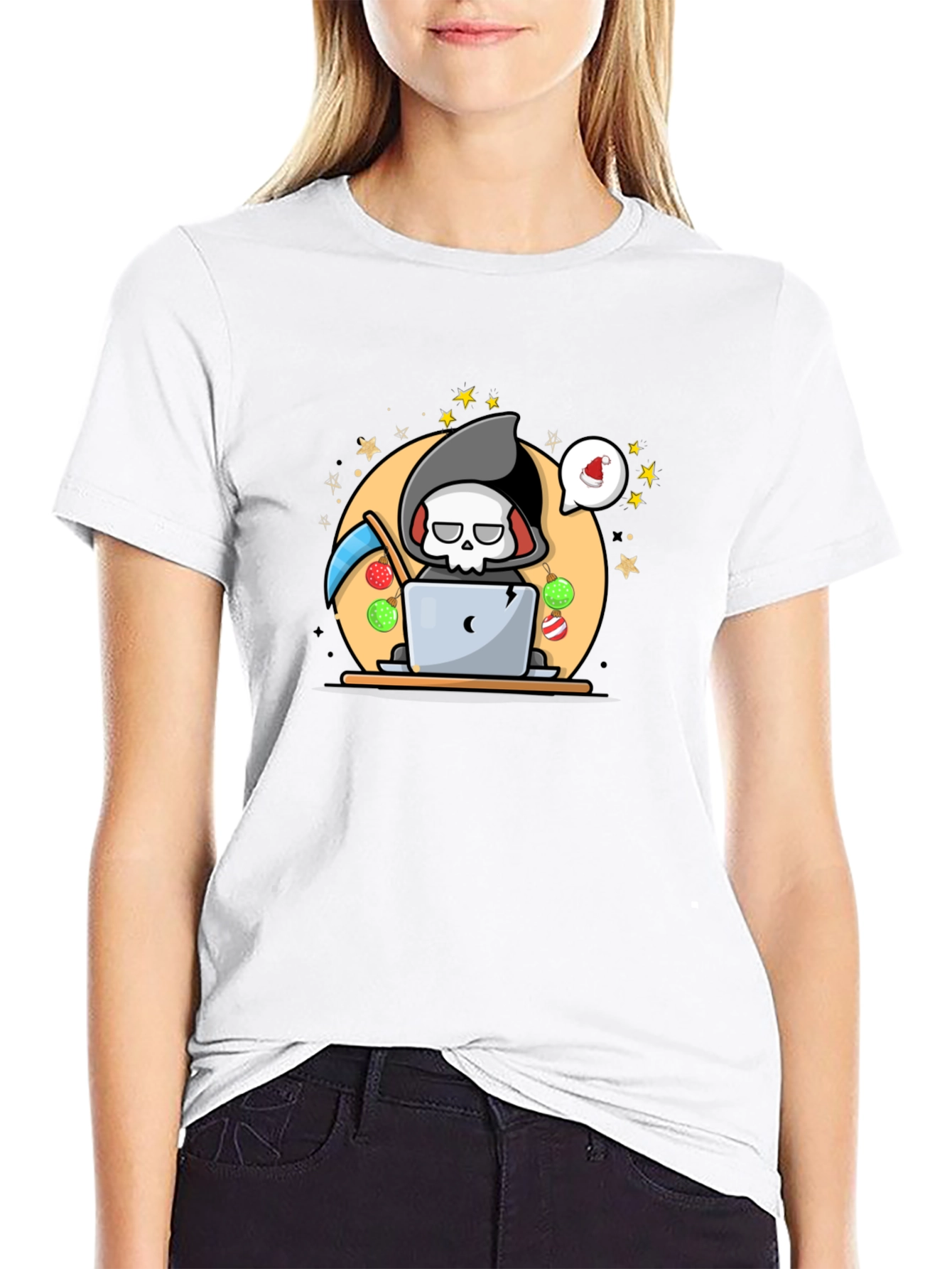 Grim Reaper Christmas T-Shirt