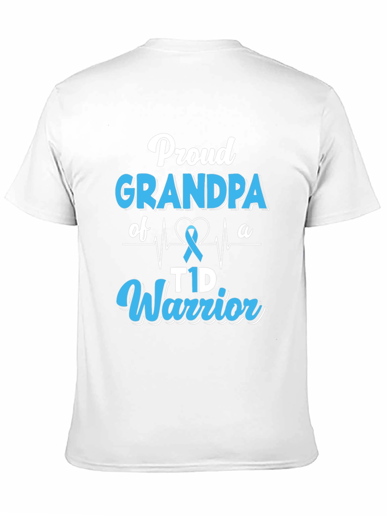 Proud Grandpa T1D Warrior Graphic Tee