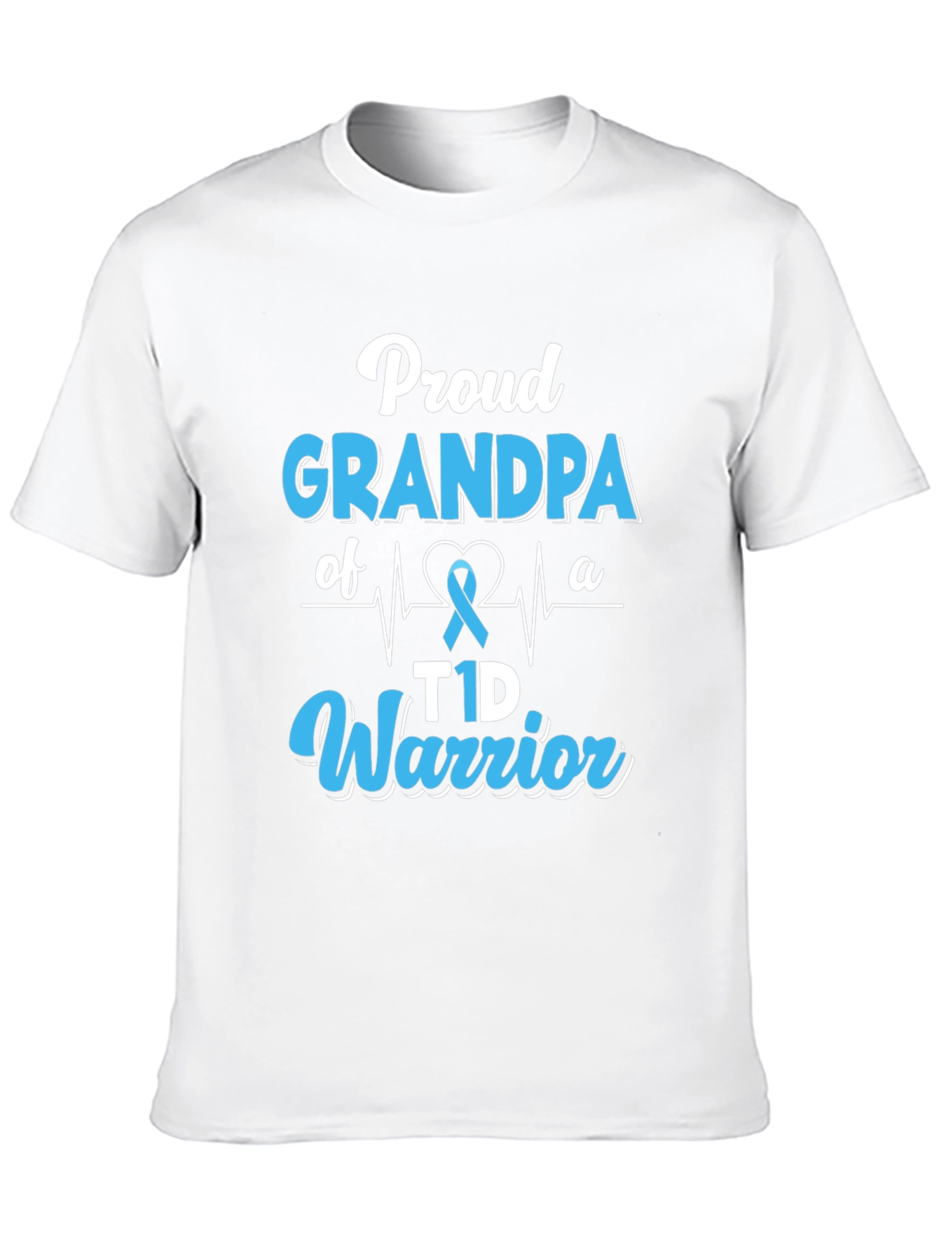 Proud Grandpa T1D Warrior Graphic Tee