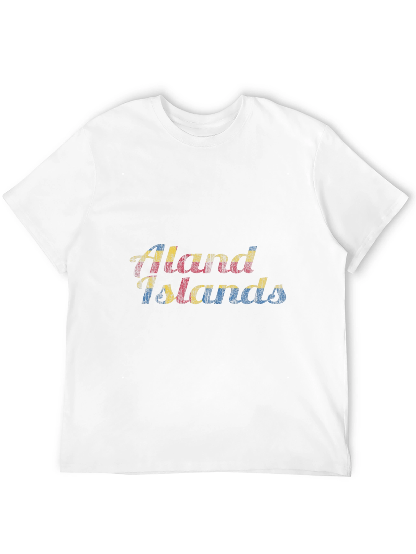 Aland Islands Flag Graphic T-Shirt
