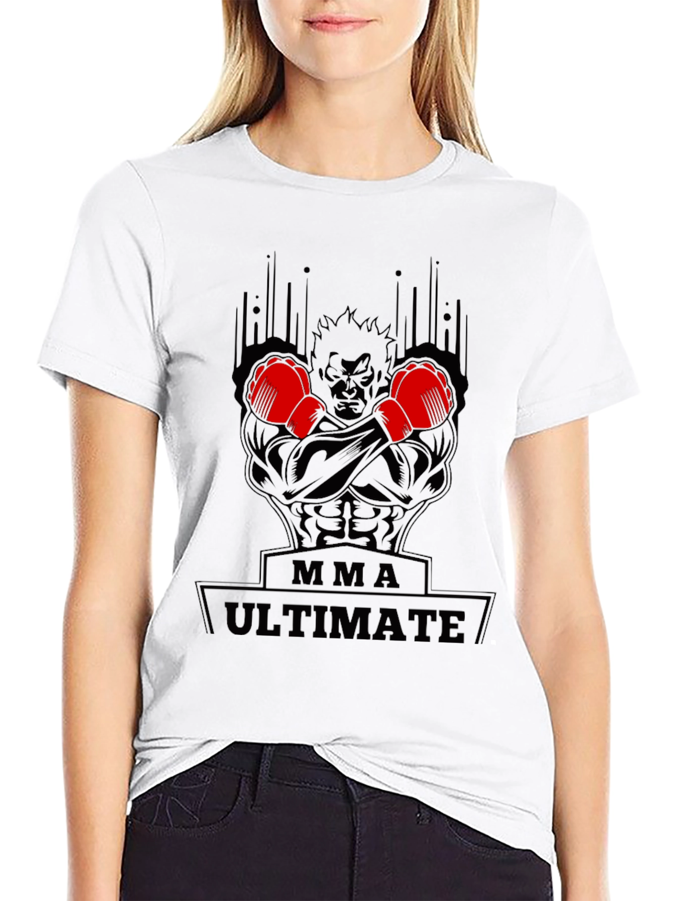 MMA Ultimate Black Graphic T-Shirt