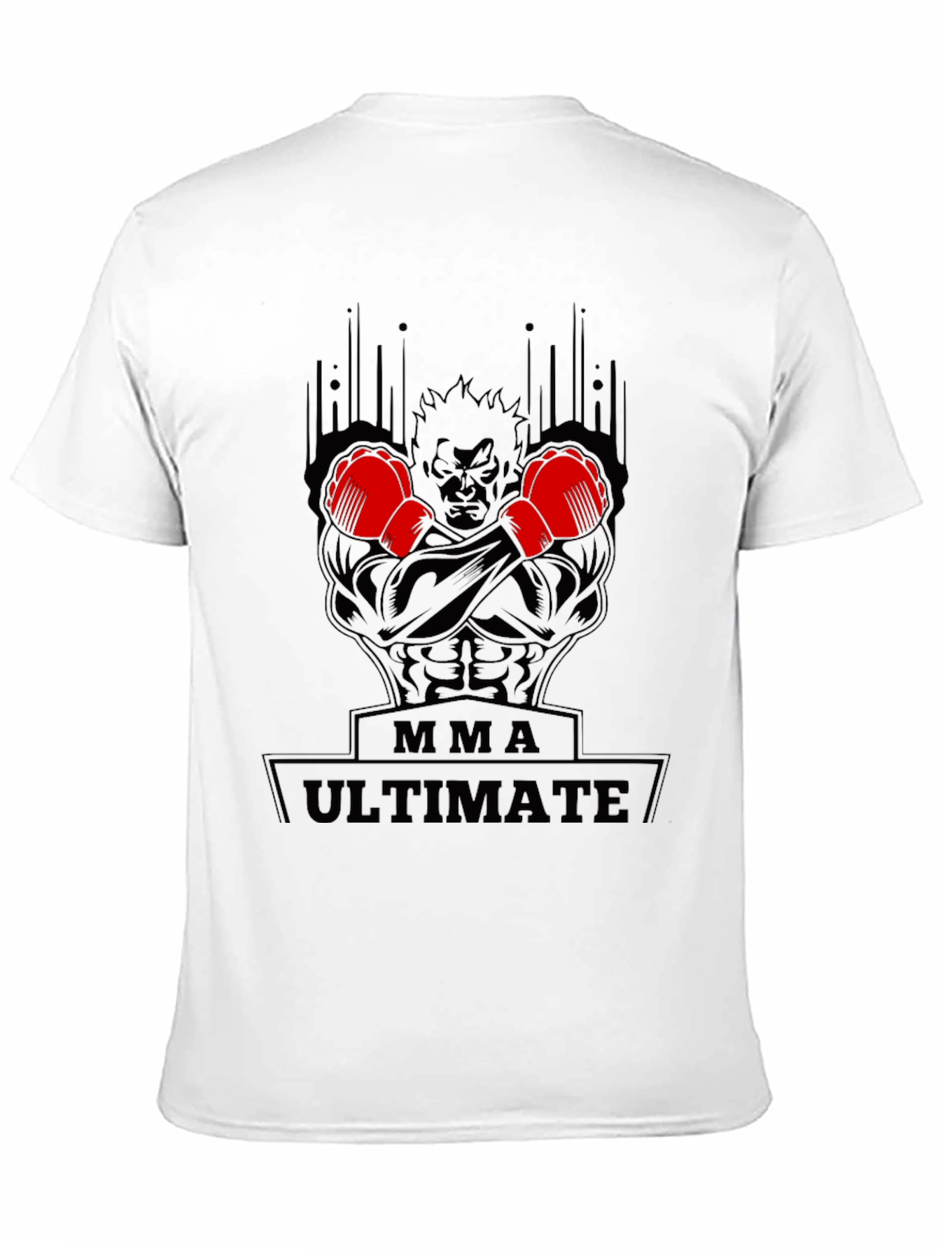 MMA Ultimate Black Graphic T-Shirt
