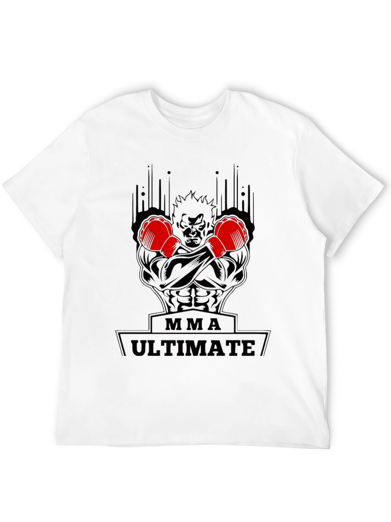 MMA Ultimate Black Graphic T-Shirt