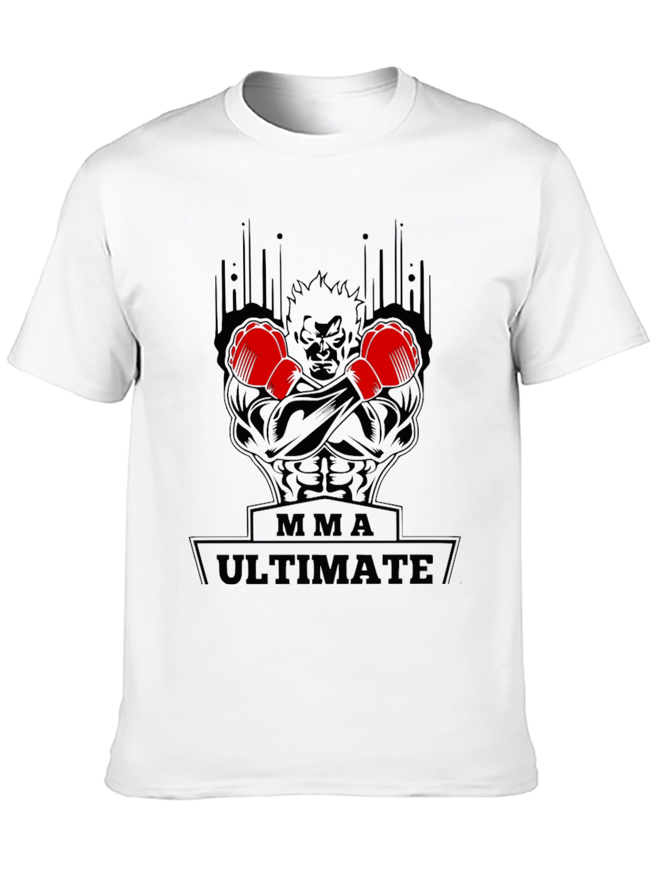 MMA Ultimate Black Graphic T-Shirt