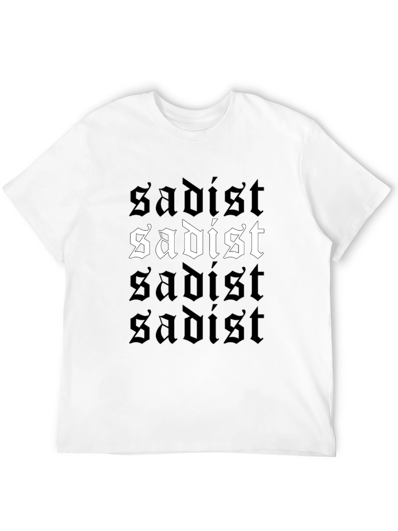 Sadist Graphic Tee - Edgy Black T-Shirt