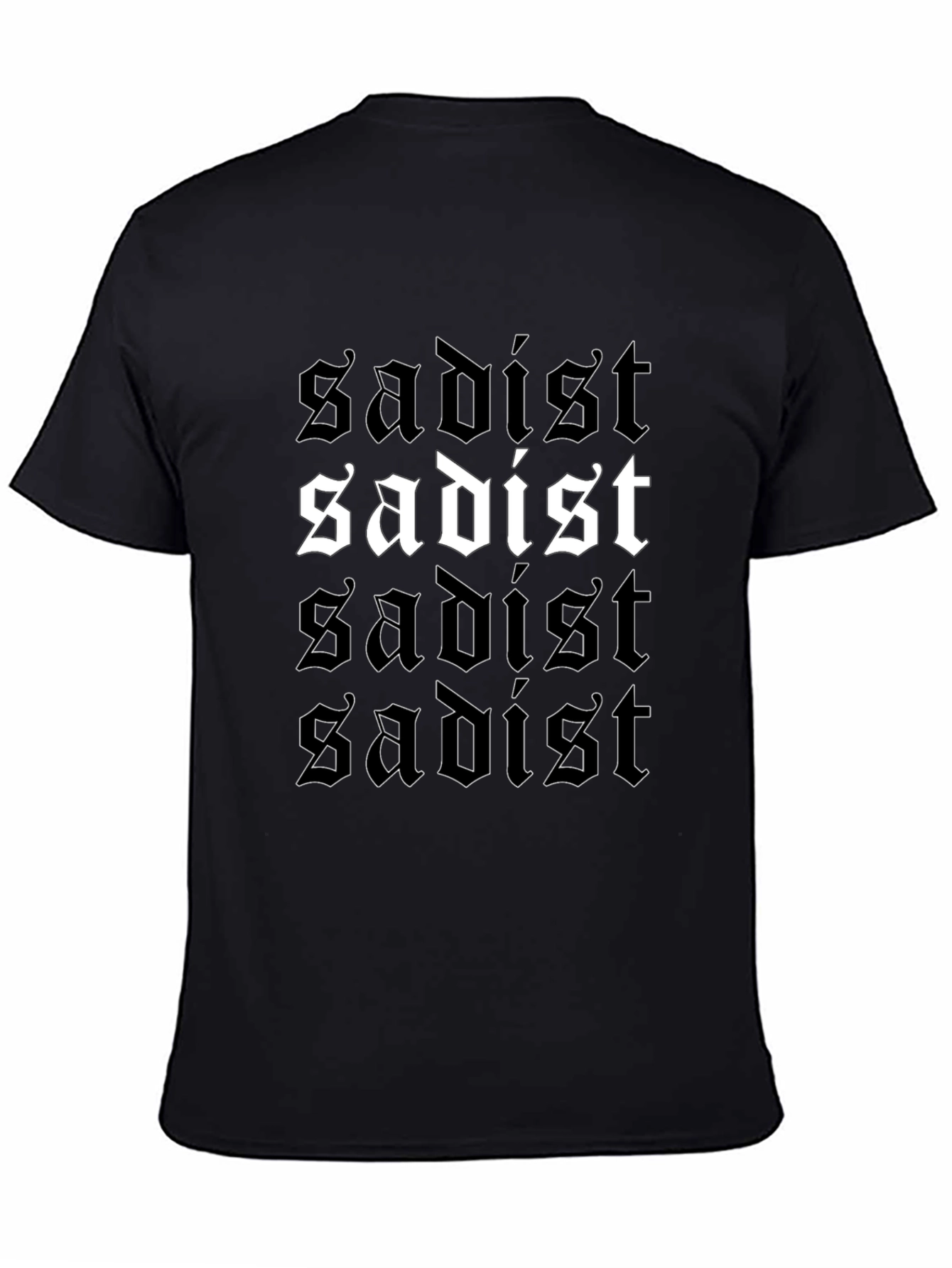 Sadist Graphic Tee - Edgy Black T-Shirt