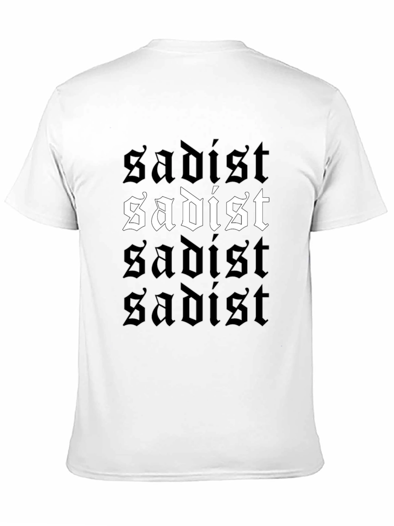 Sadist Graphic Tee - Edgy Black T-Shirt