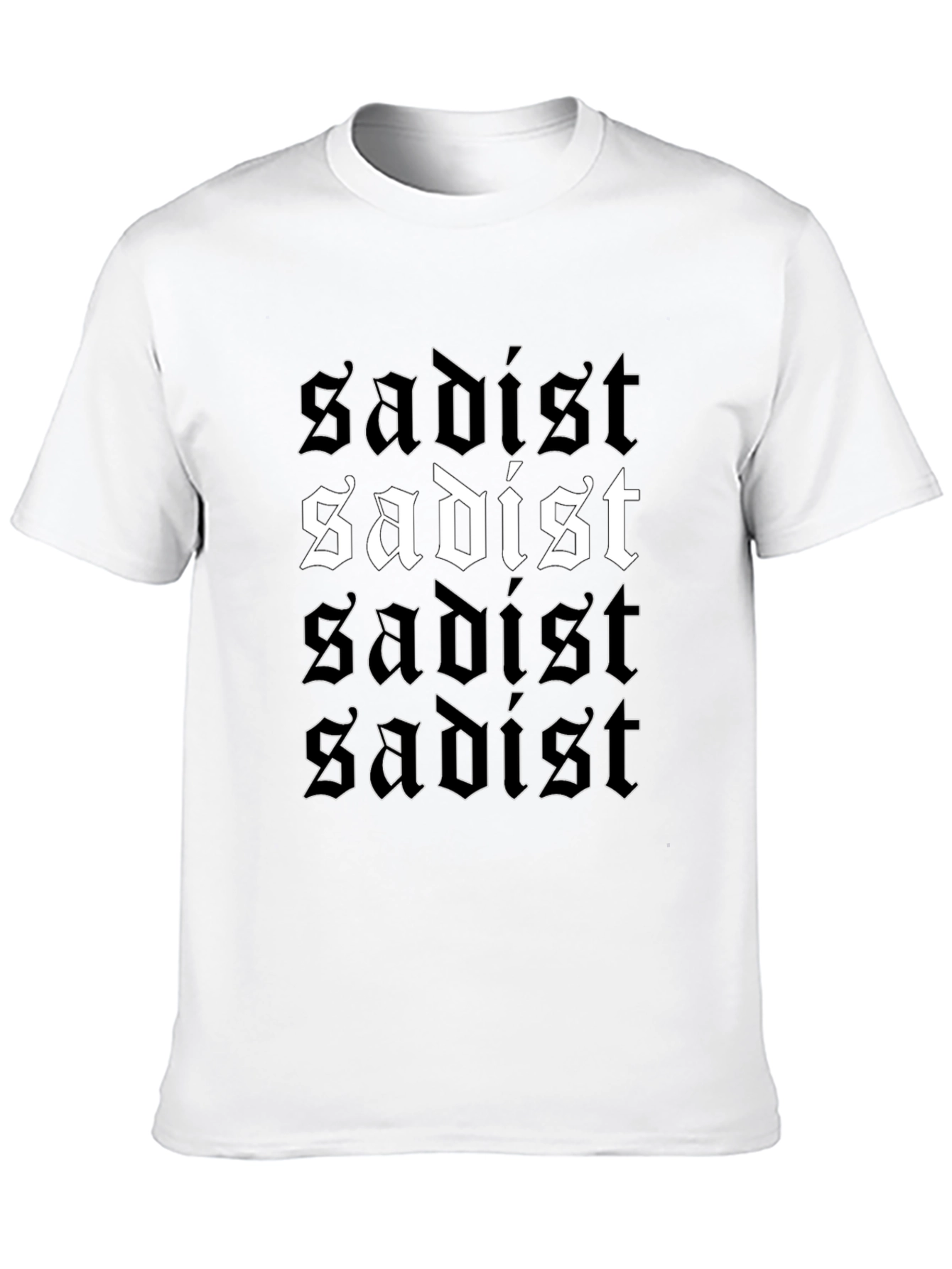 Sadist Graphic Tee - Edgy Black T-Shirt