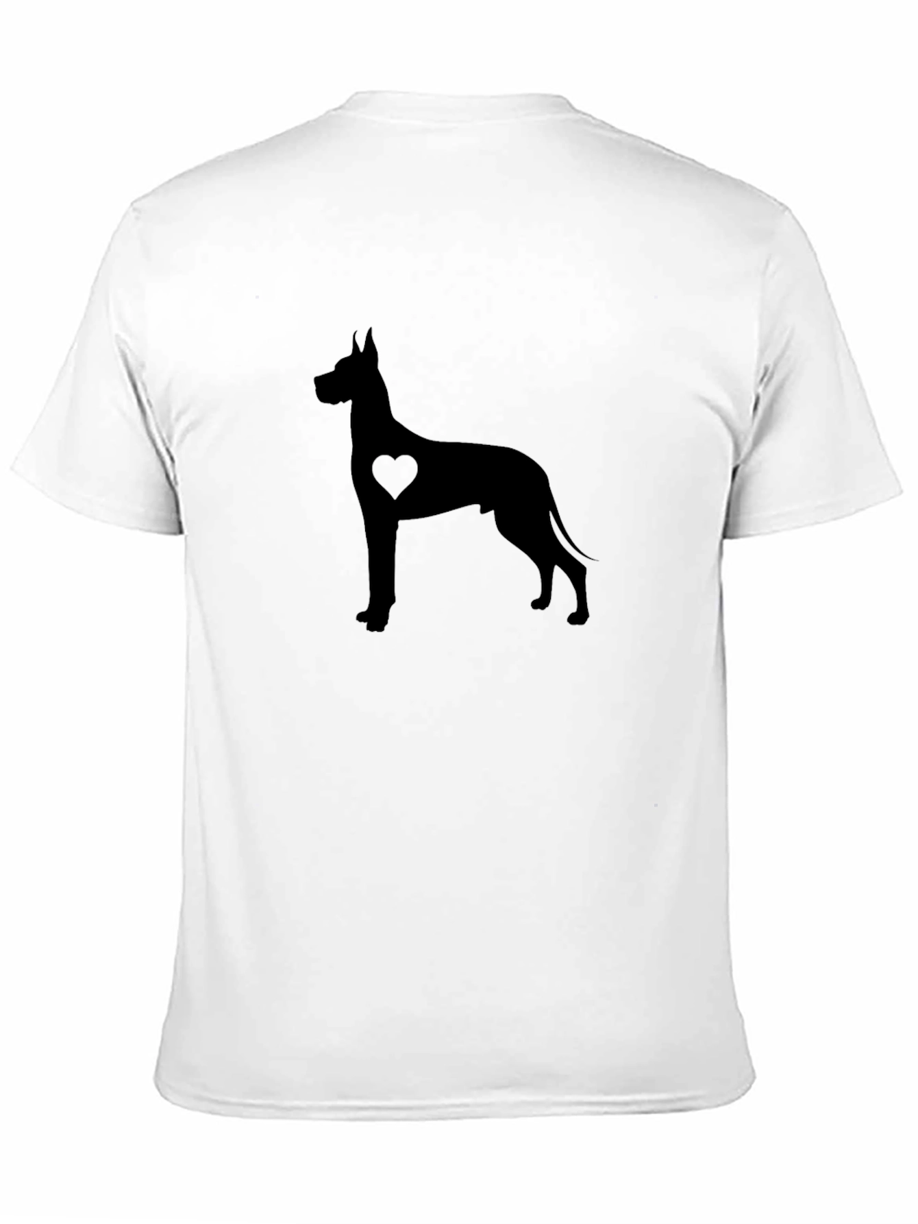 Great Dane Heart Graphic Black Tee