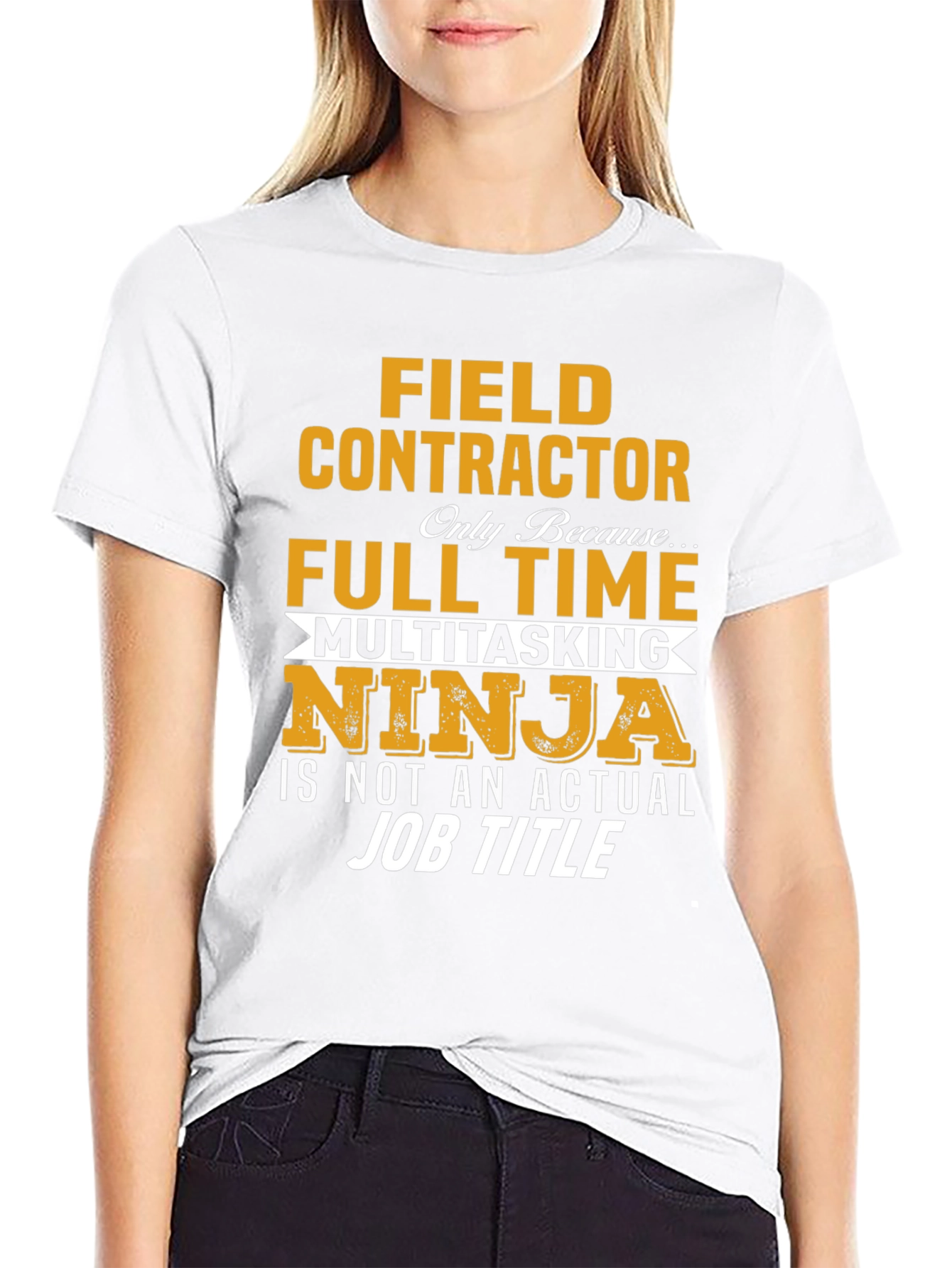 Field Contractor Full Time Ninja T-Shirt
