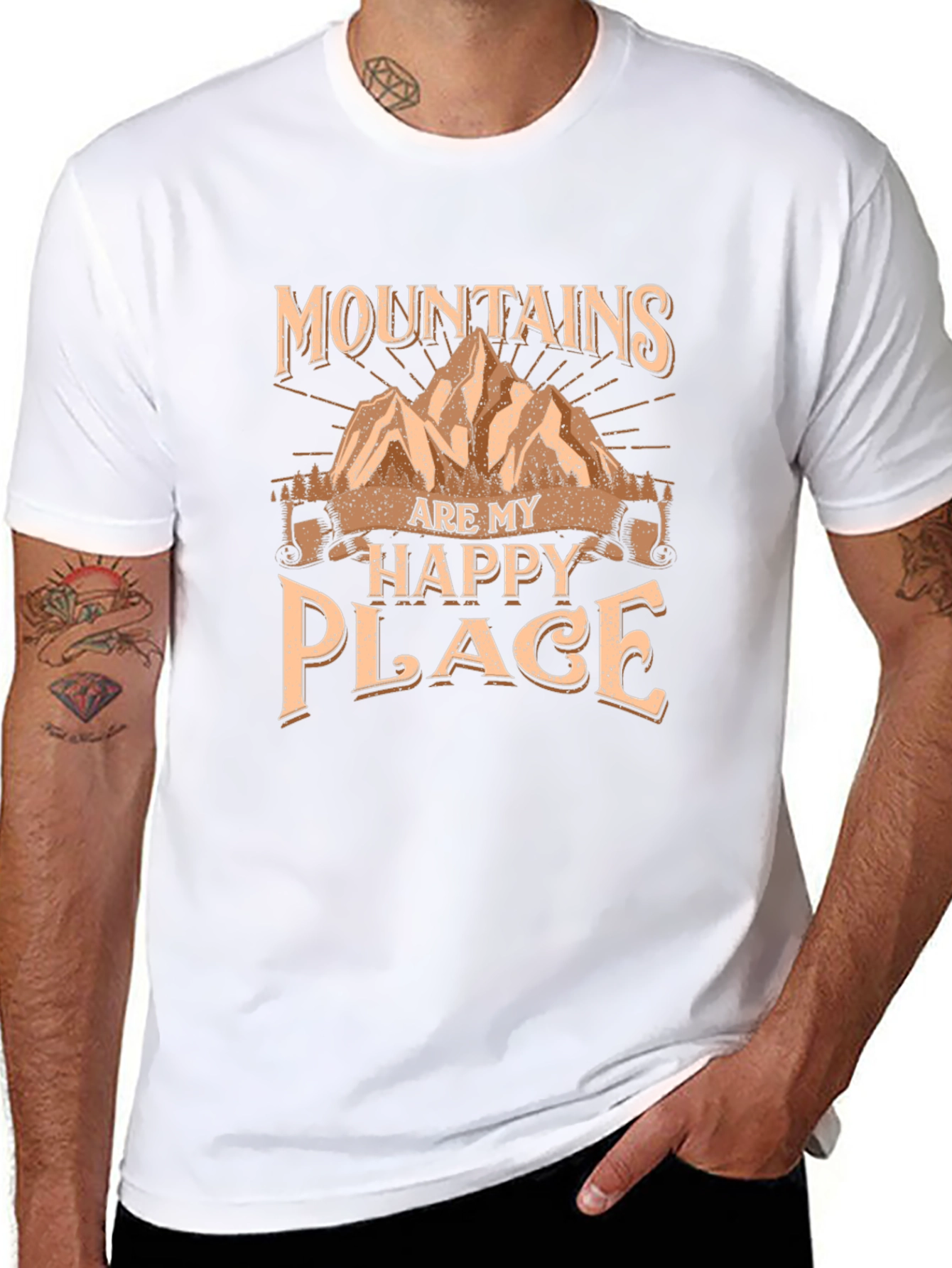 Mountains are My Happy Place Graphic Tee