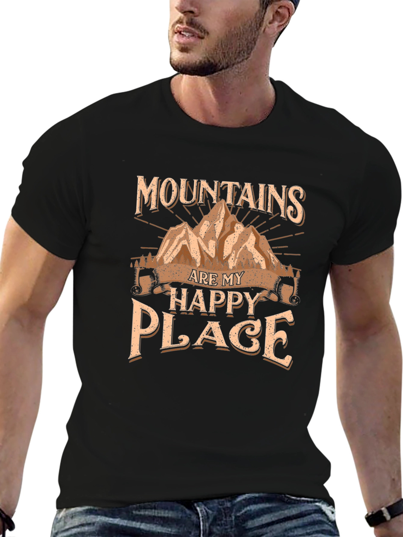 Mountains are My Happy Place Graphic Tee