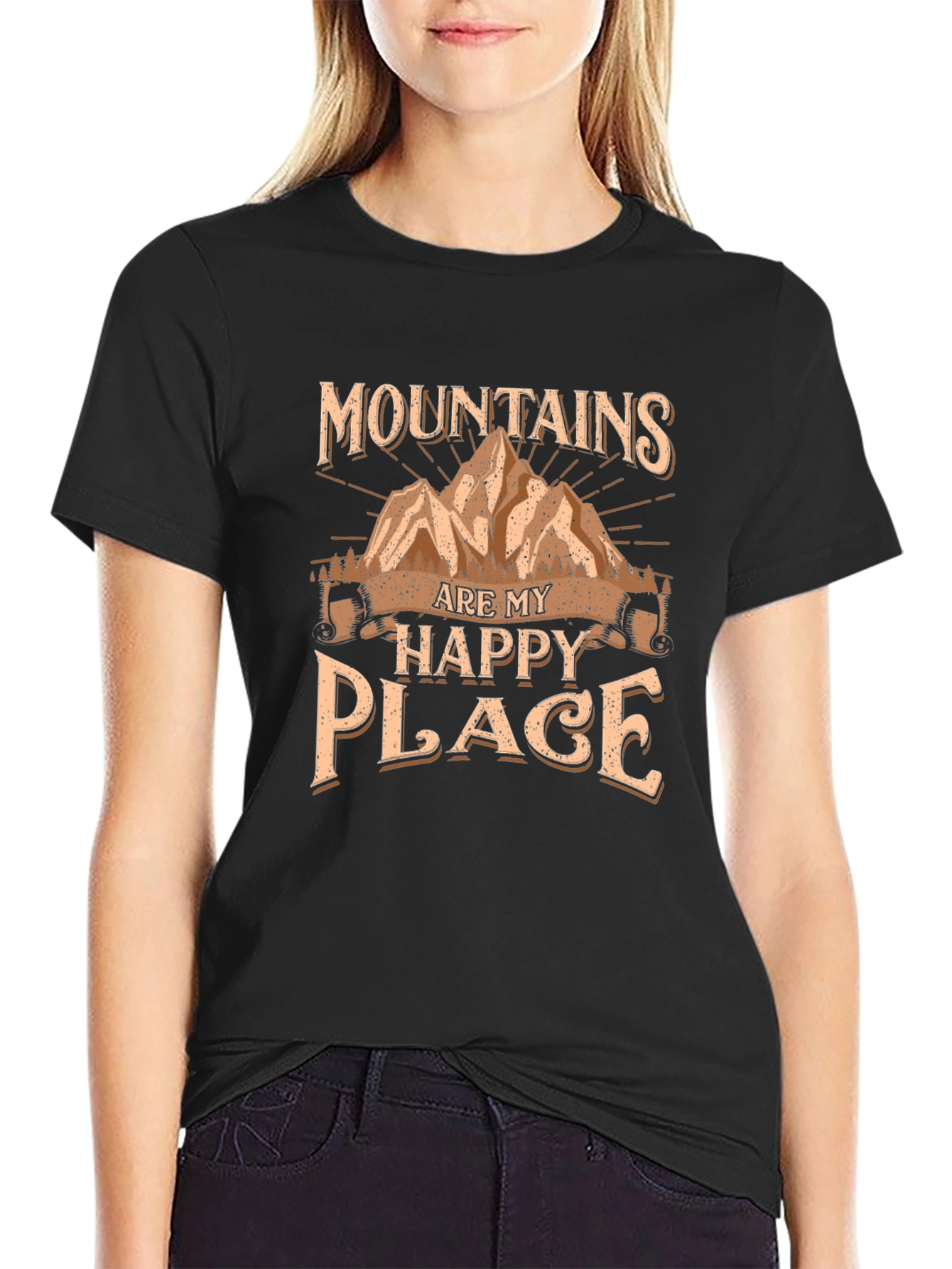 Mountains are My Happy Place Graphic Tee