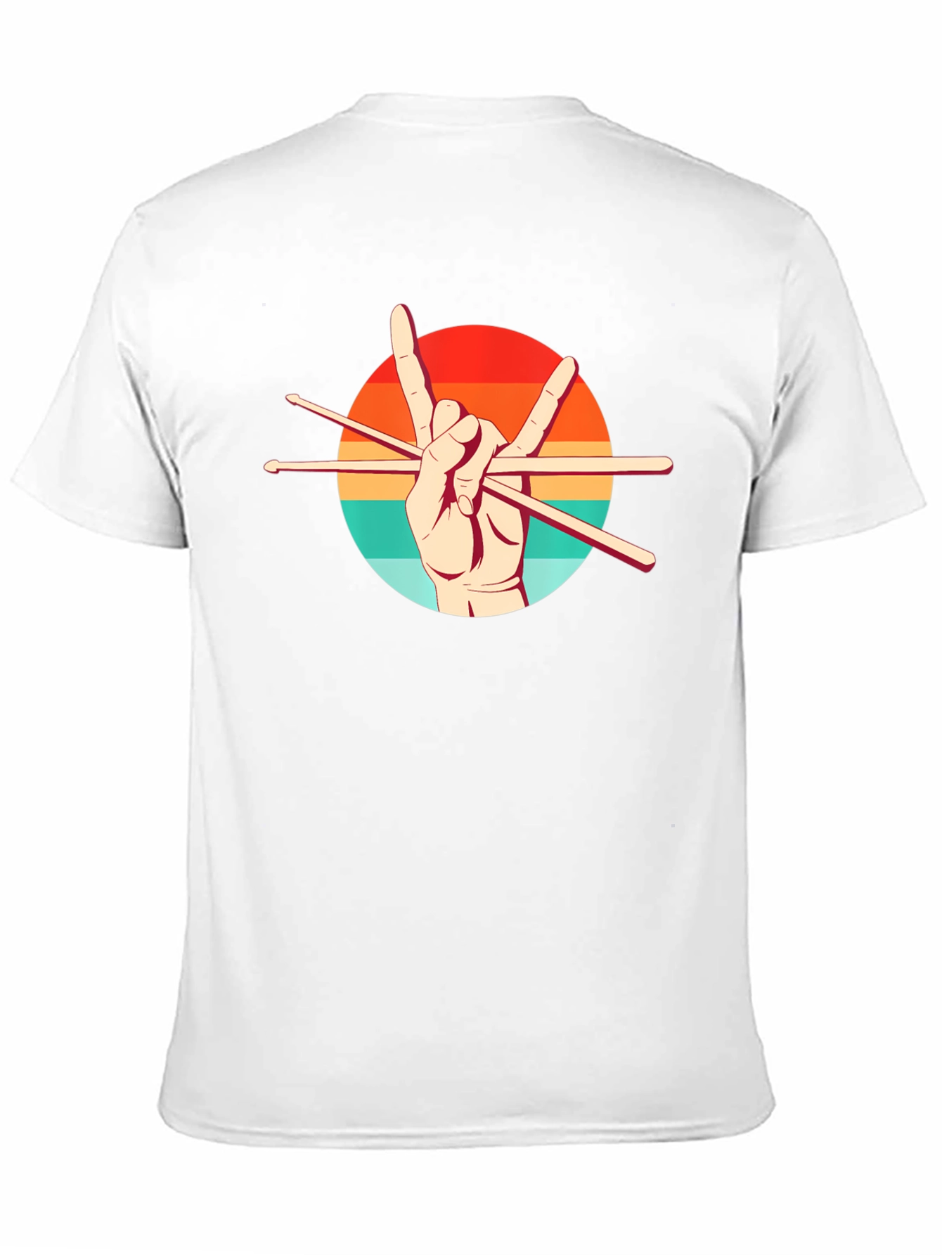 Rock On Drummer Graphic Tee