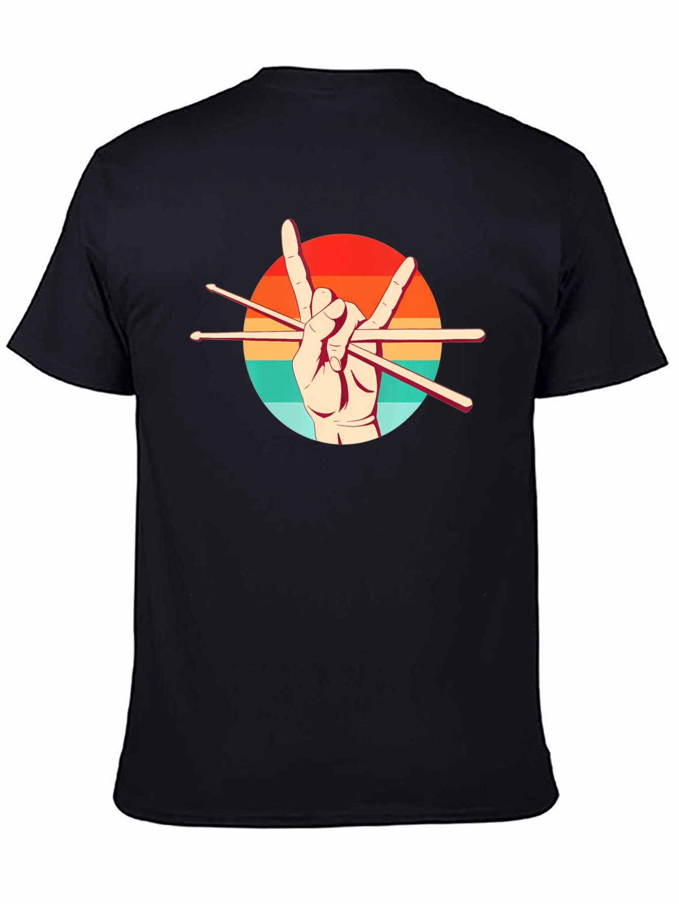 Rock On Drummer Graphic Tee