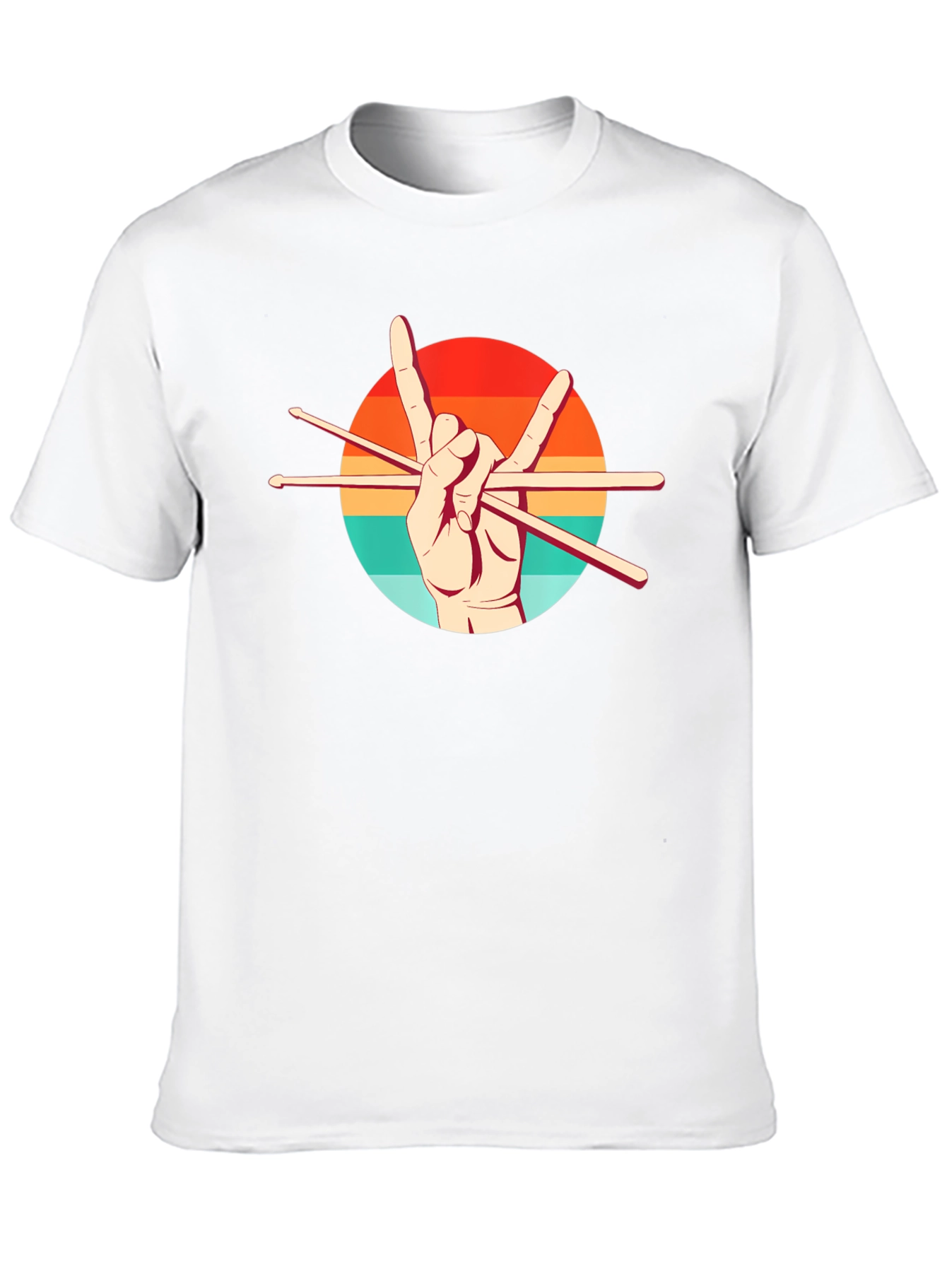 Rock On Drummer Graphic Tee
