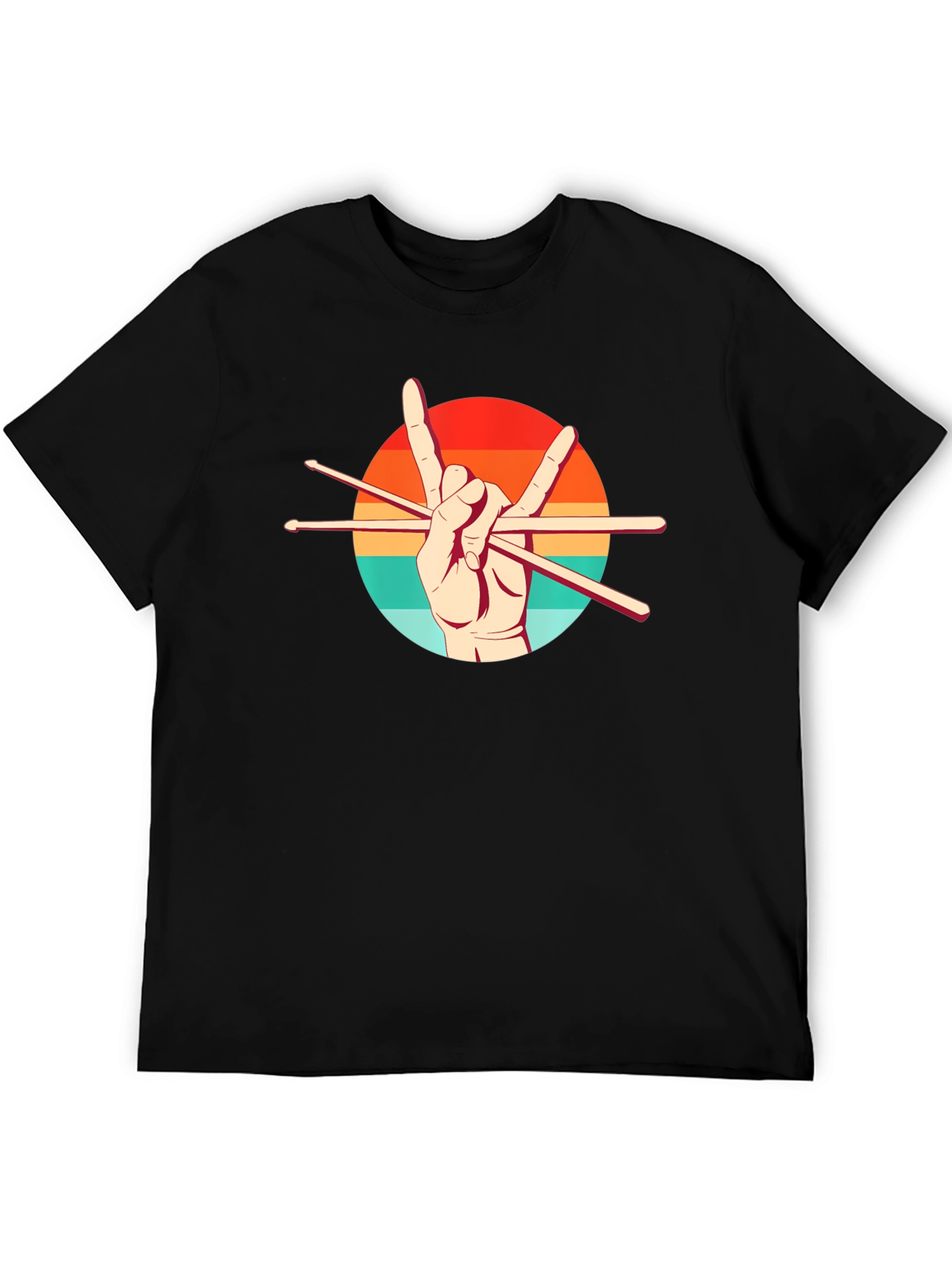 Rock On Drummer Graphic Tee