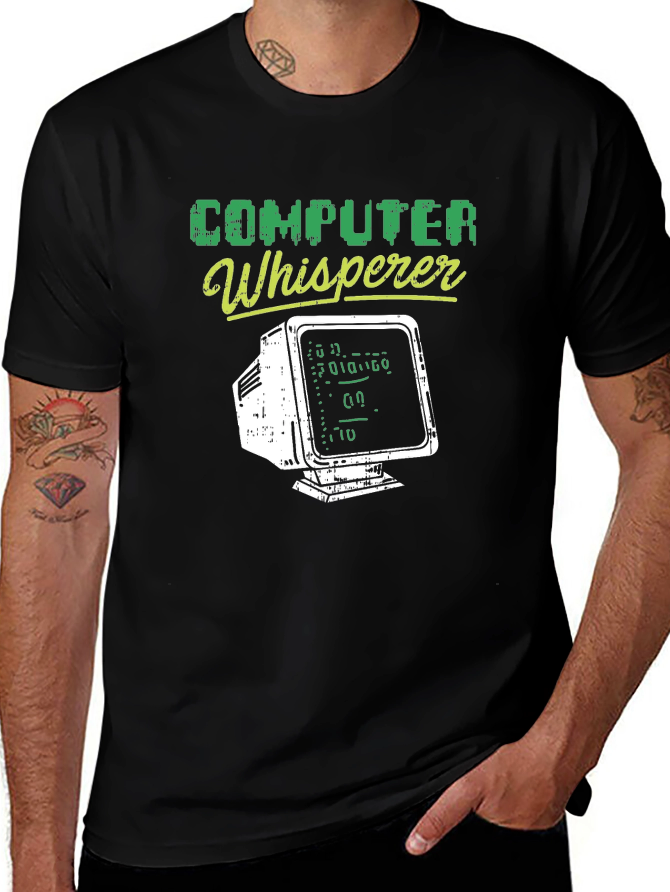 Computer Whisperer Graphic Tee - Techie Humor