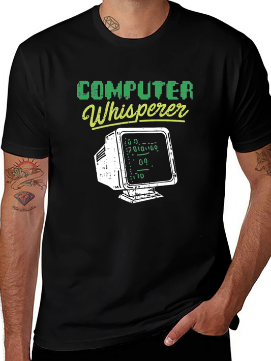 Computer Whisperer Graphic Tee - Techie Humor