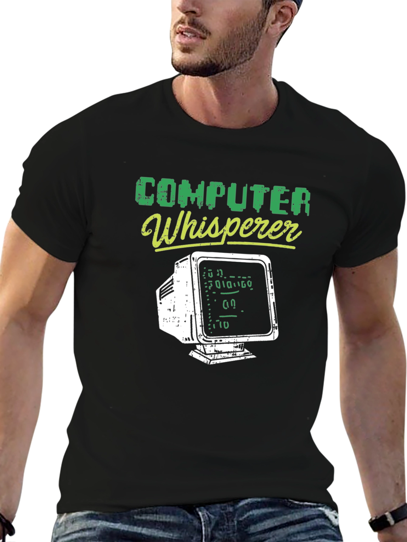 Computer Whisperer Graphic Tee - Techie Humor