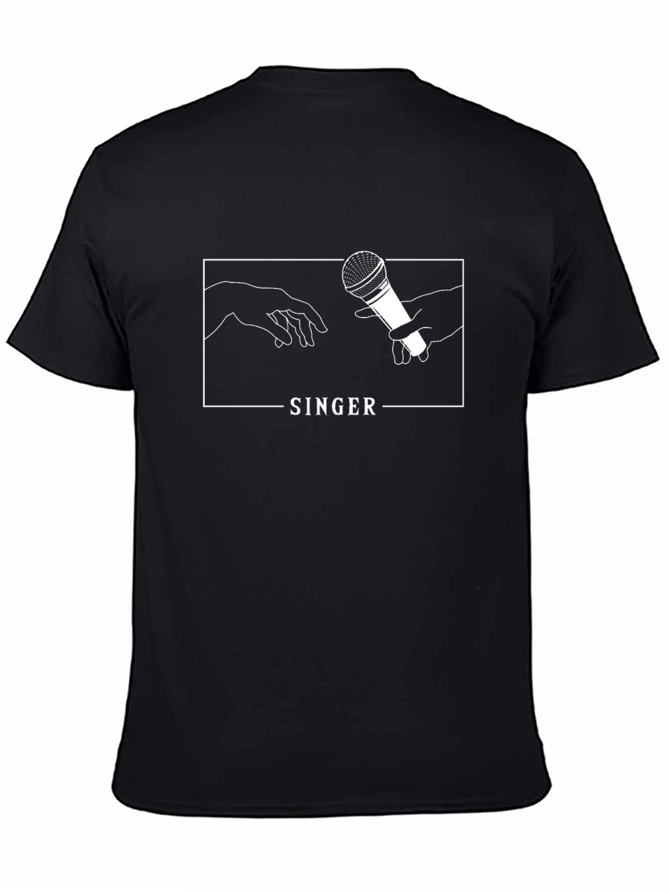 Singer Graphic Tee - Black Cotton