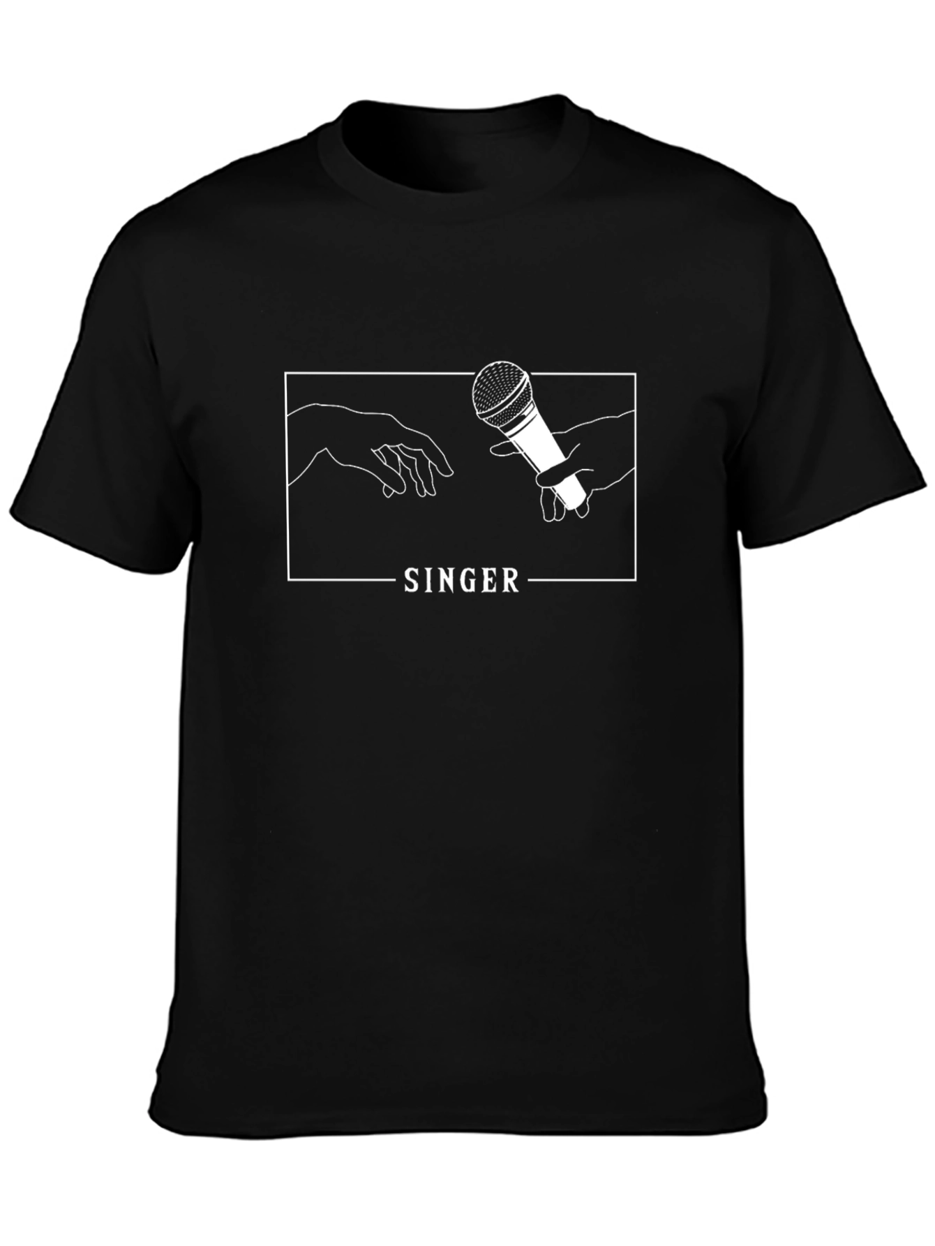 Singer Graphic Tee - Black Cotton
