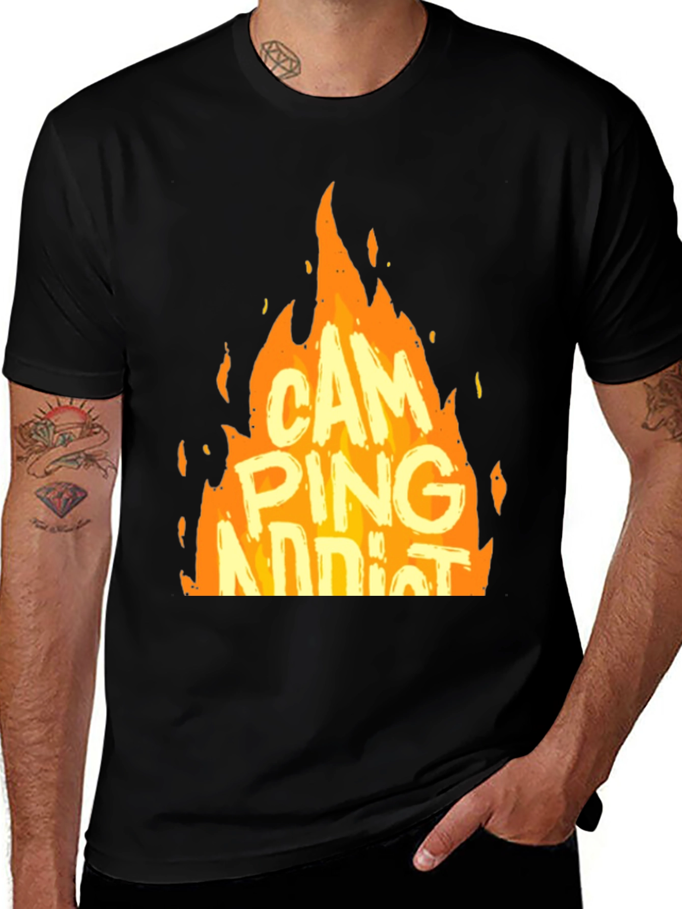 Camping Addict Graphic T-Shirt