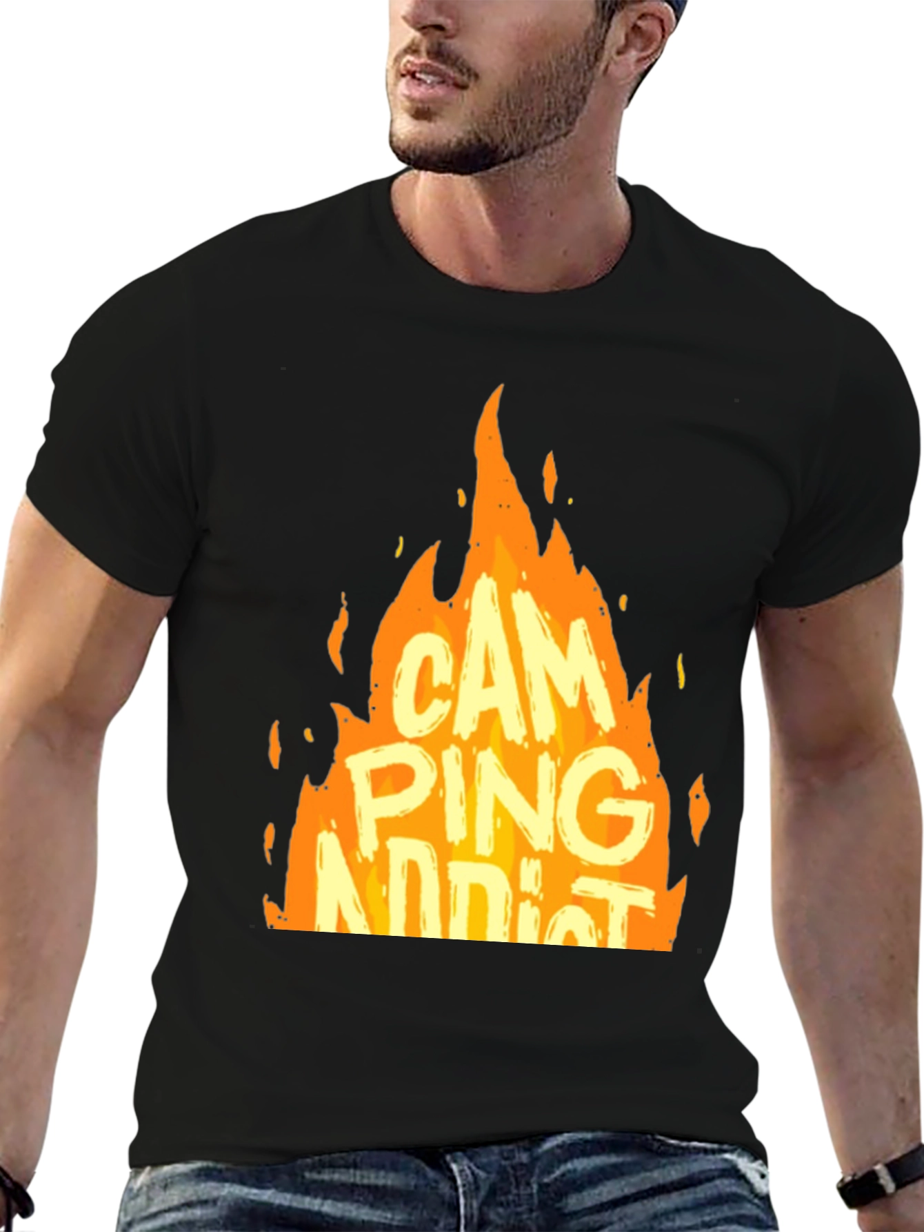 Camping Addict Graphic T-Shirt